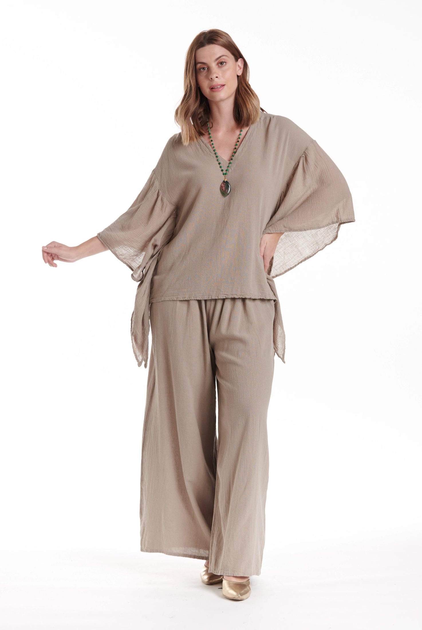 Flutter Cotton Gauze Blouse – New Arrival-Oh My Gauze