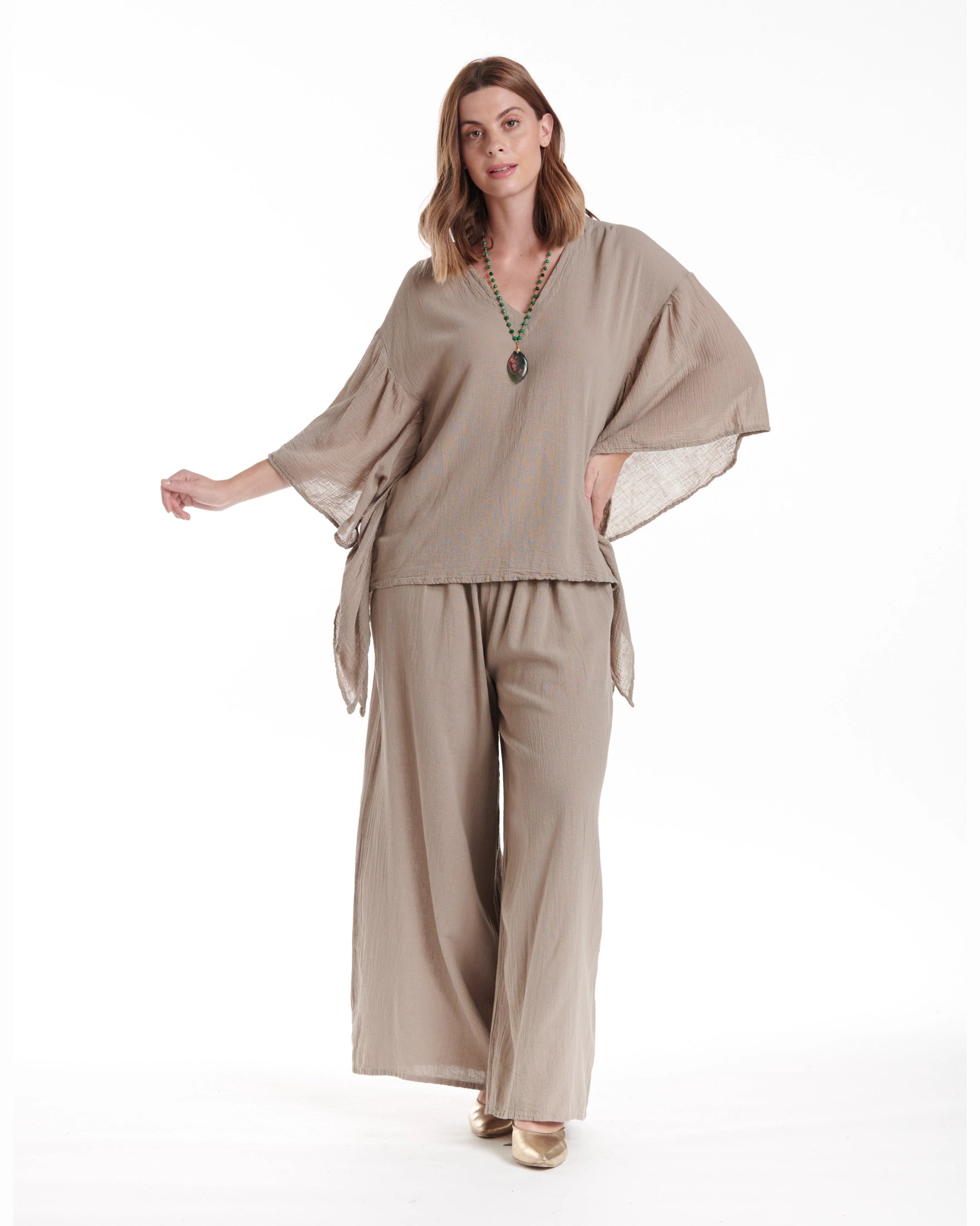 Flutter Cotton Gauze Blouse – New Arrival-Oh My Gauze