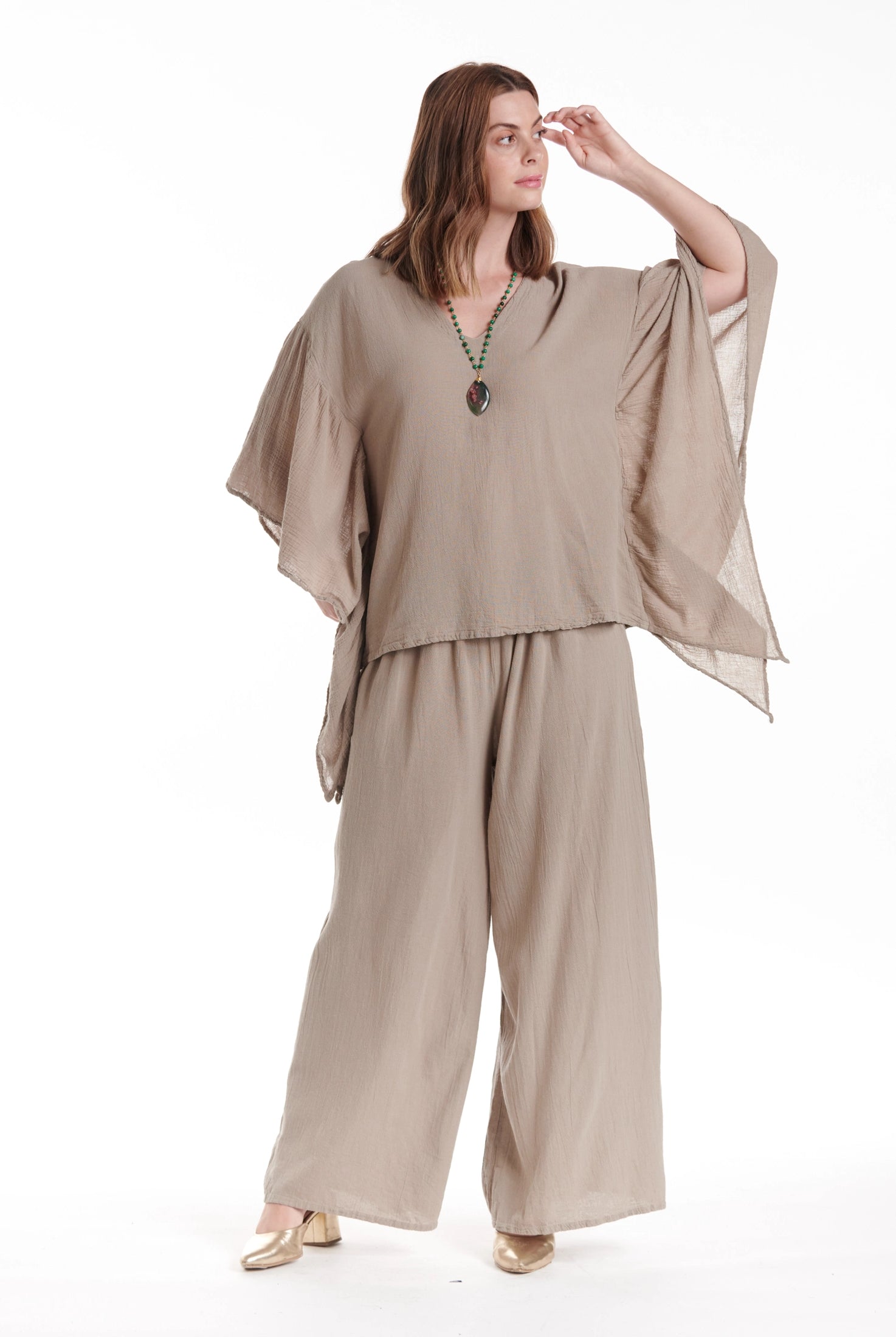 Flutter Cotton Gauze Blouse – New Arrival-Oh My Gauze