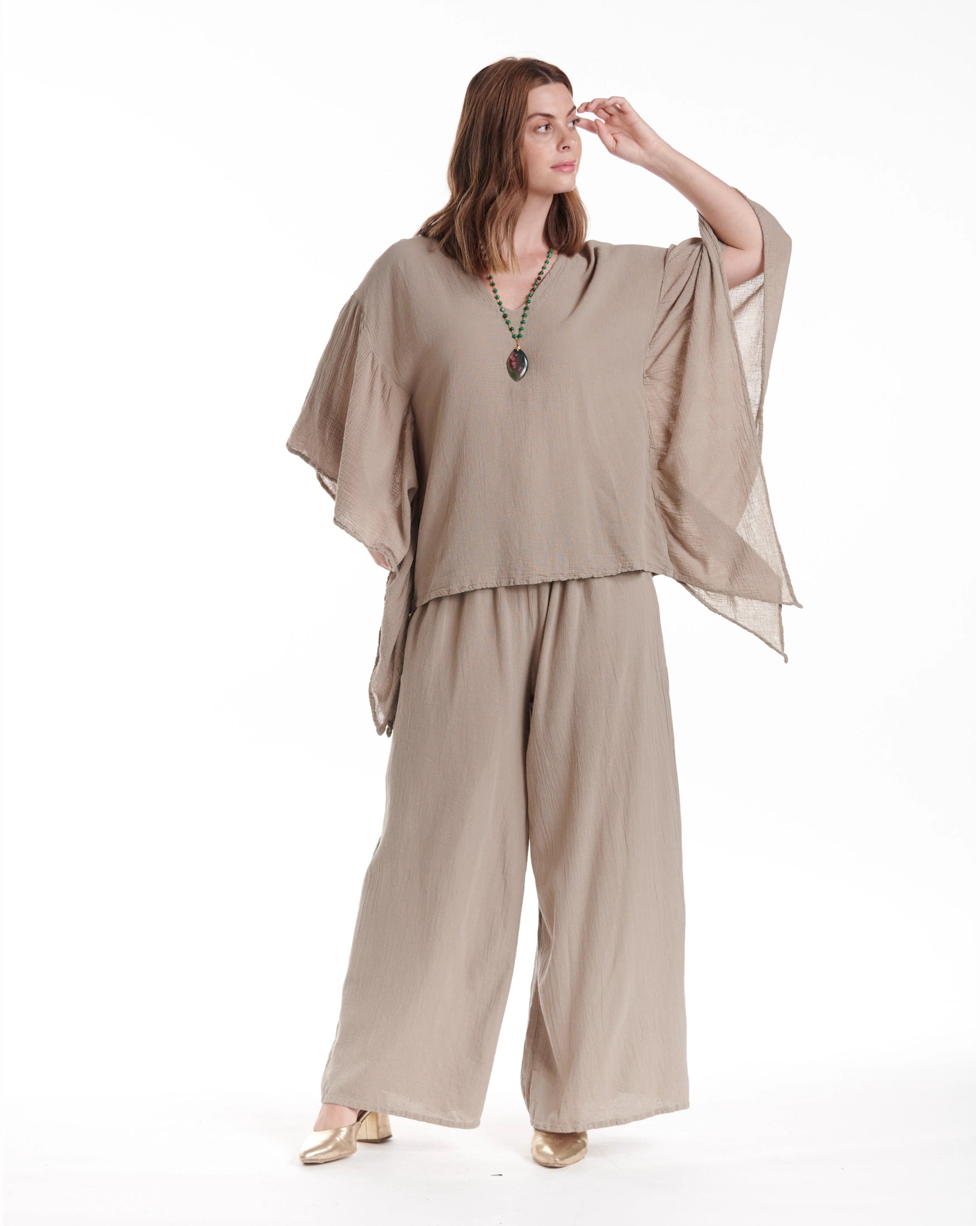 Flutter Cotton Gauze Blouse – New Arrival-Oh My Gauze