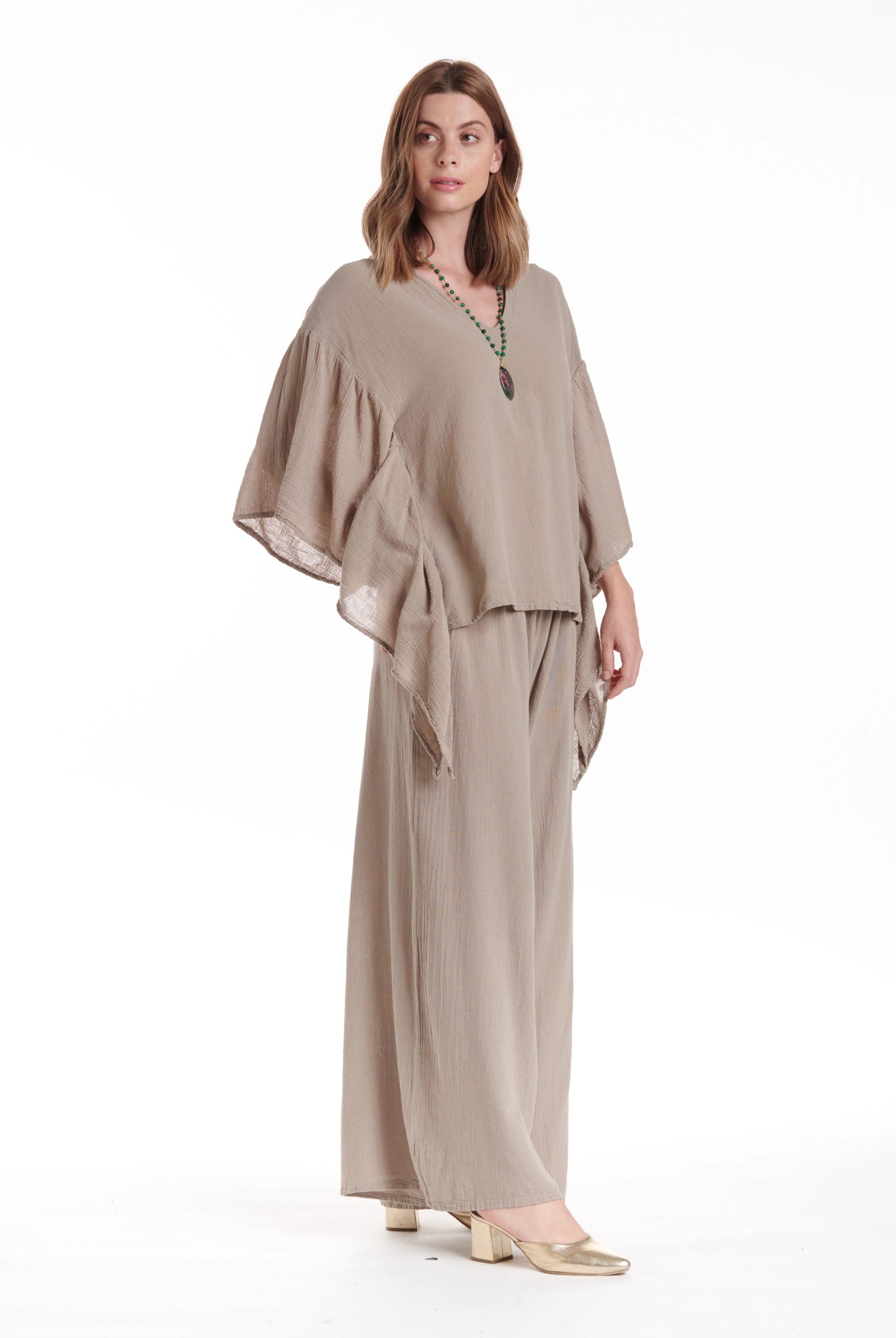 Flutter Cotton Gauze Blouse – New Arrival-Oh My Gauze