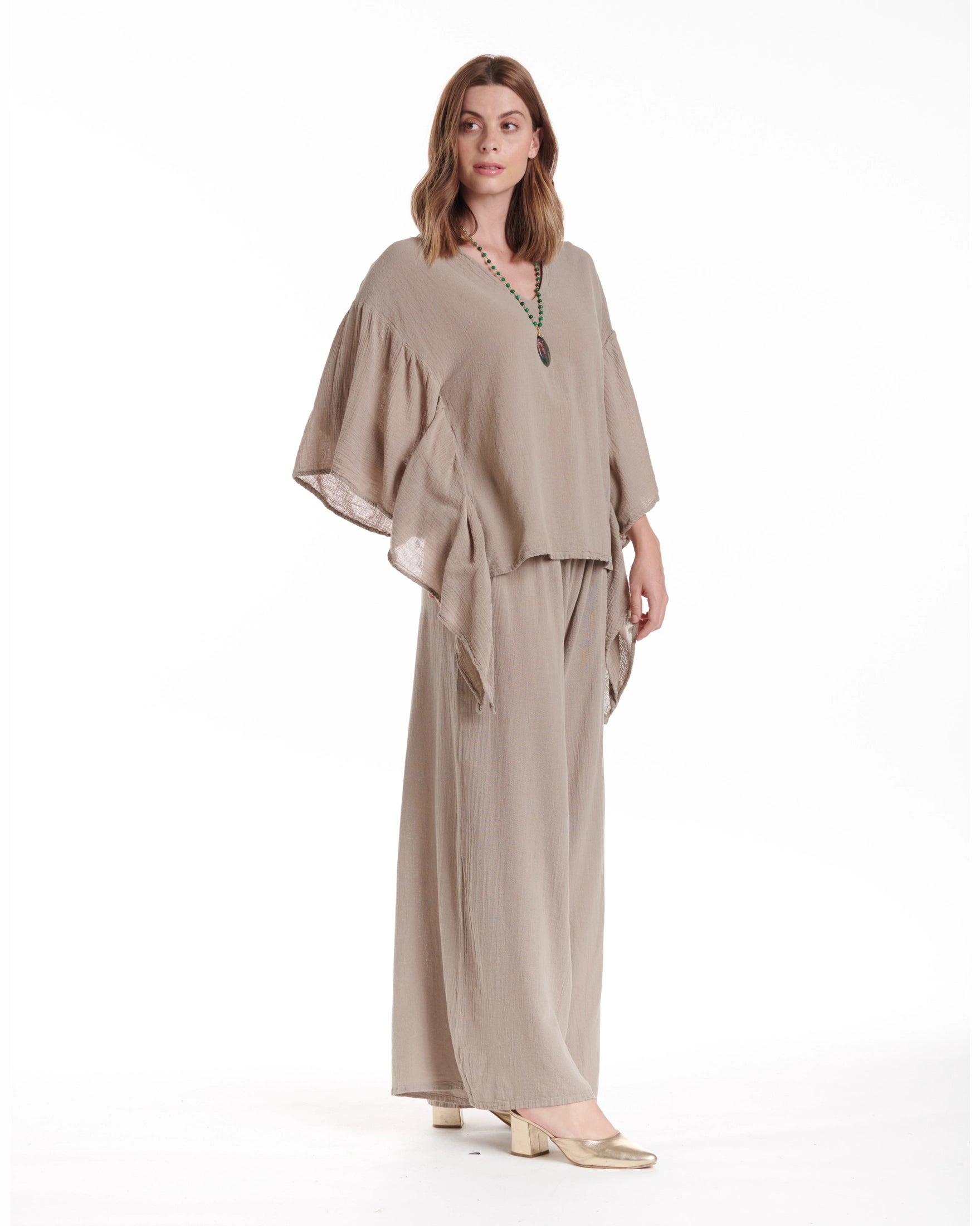 Flutter Cotton Gauze Blouse – New Arrival-Oh My Gauze