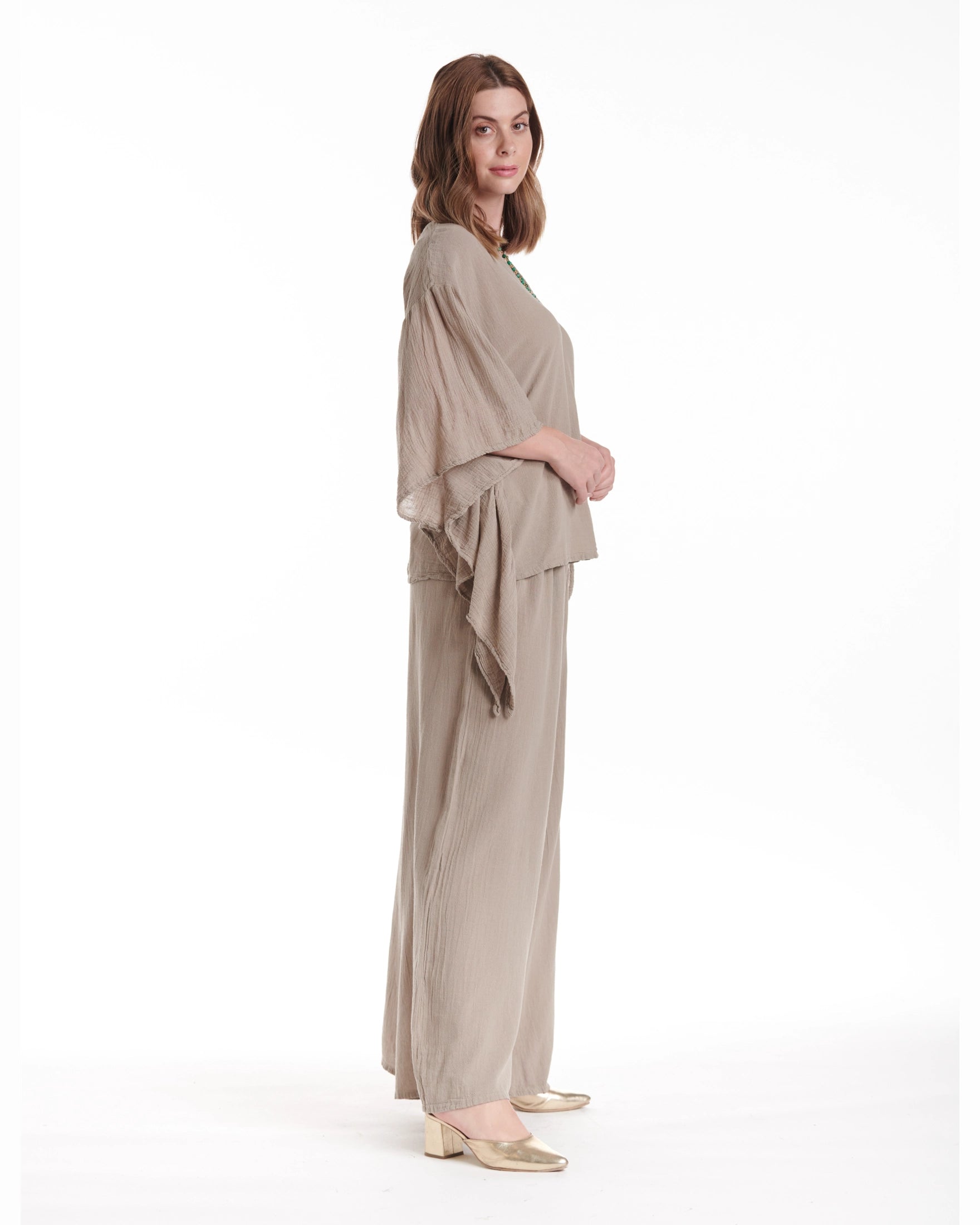 Flutter Cotton Gauze Blouse – New Arrival-Oh My Gauze