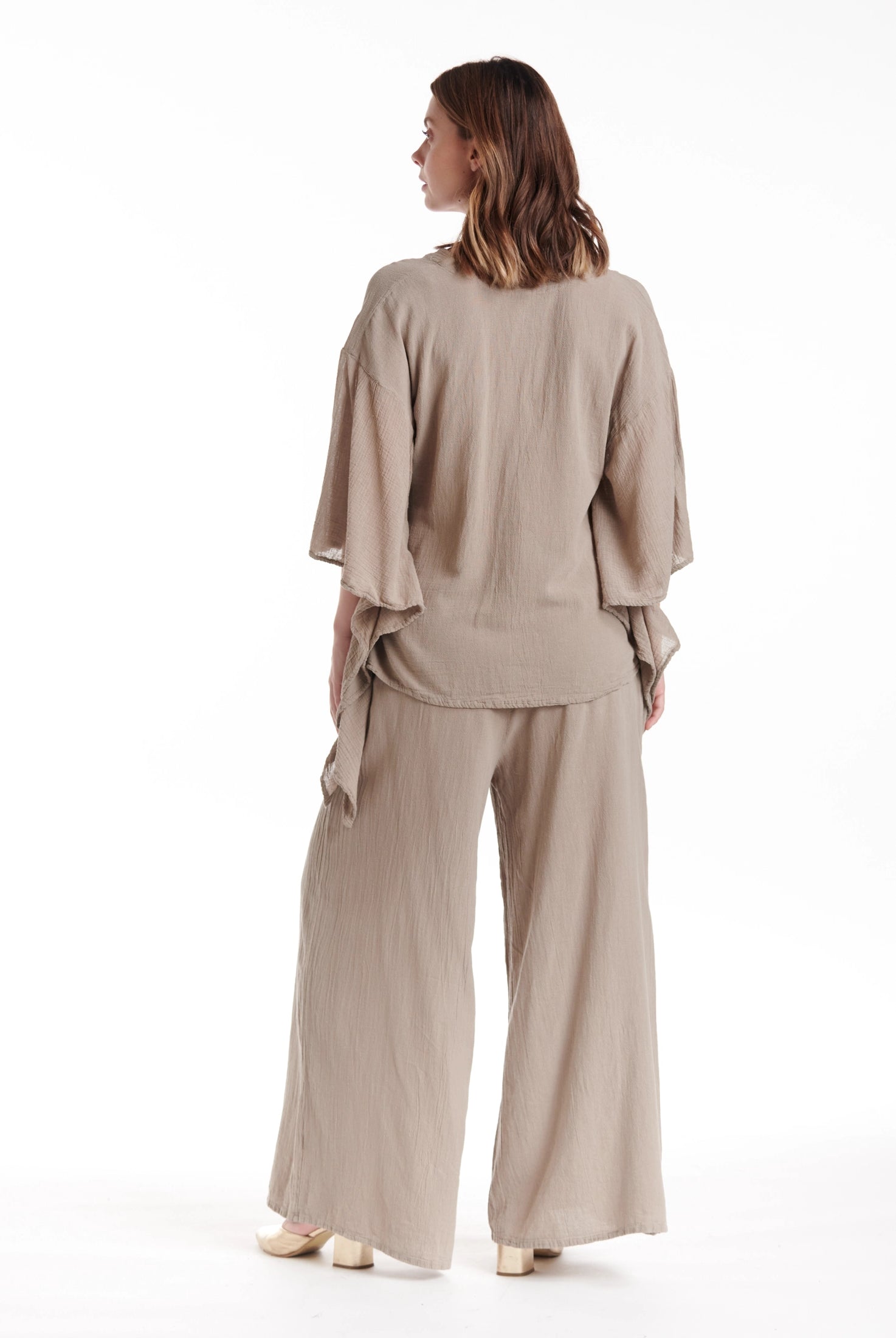 Flutter Cotton Gauze Blouse – New Arrival-Oh My Gauze
