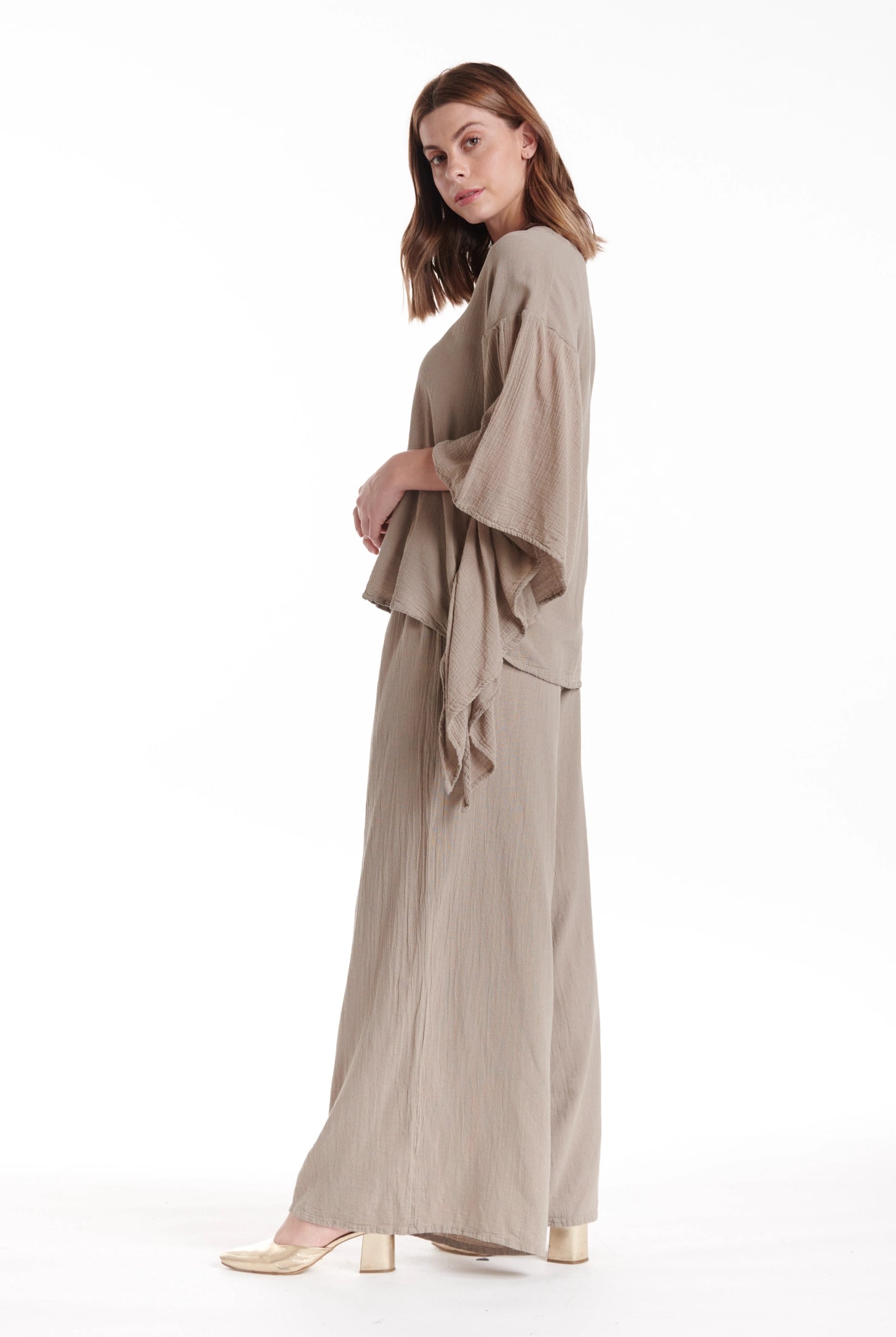 Flutter Cotton Gauze Blouse – New Arrival-Oh My Gauze