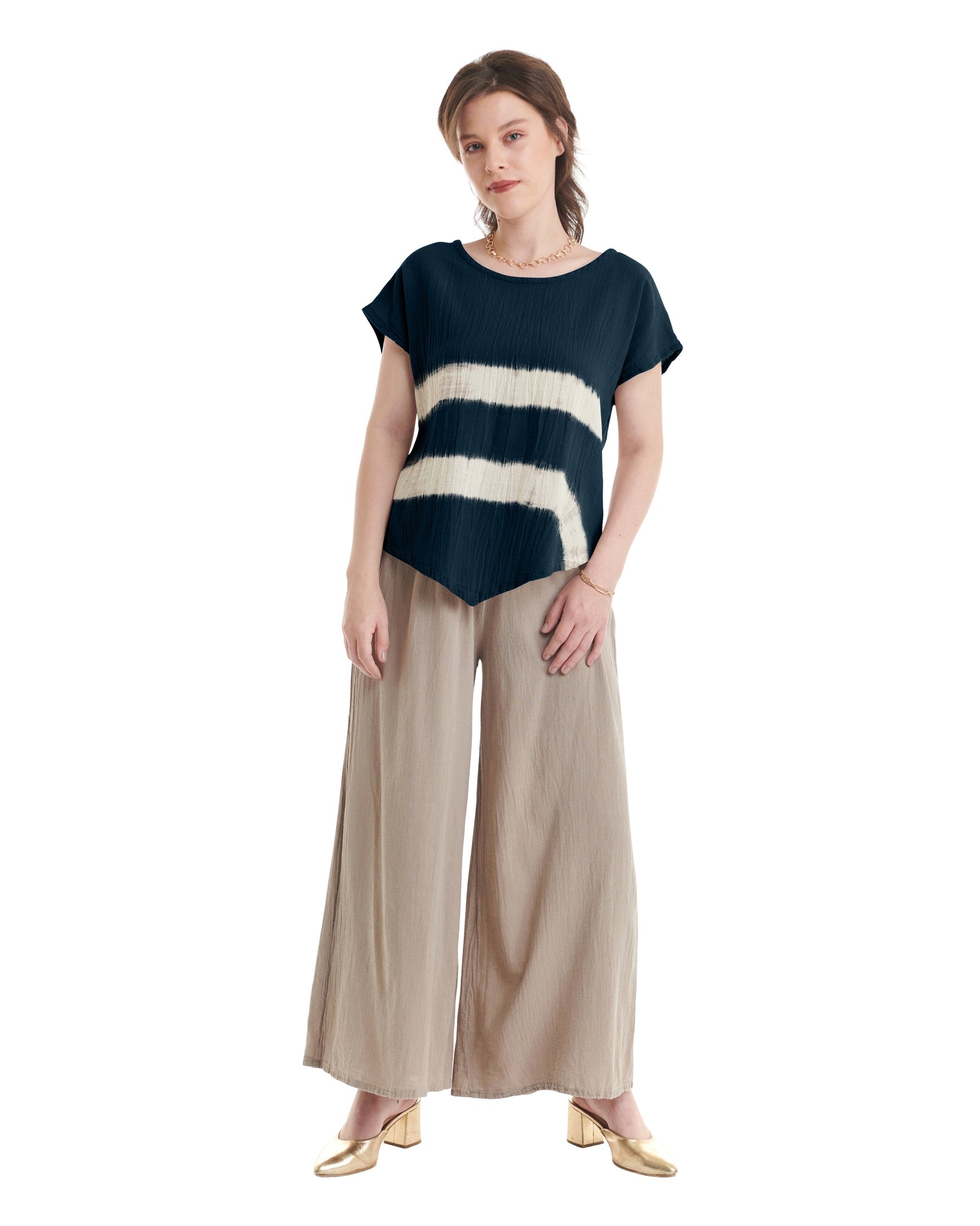 Grace-Wave Cotton Gauze Blouse - New-Oh My Gauze