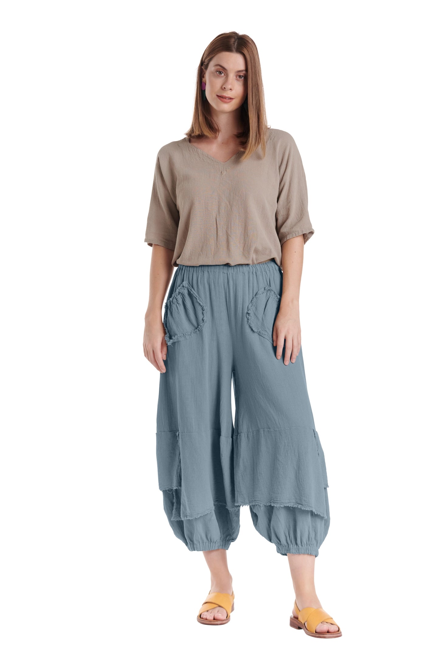 Guchi Cotton Gauze Pants-Oh My Gauze
