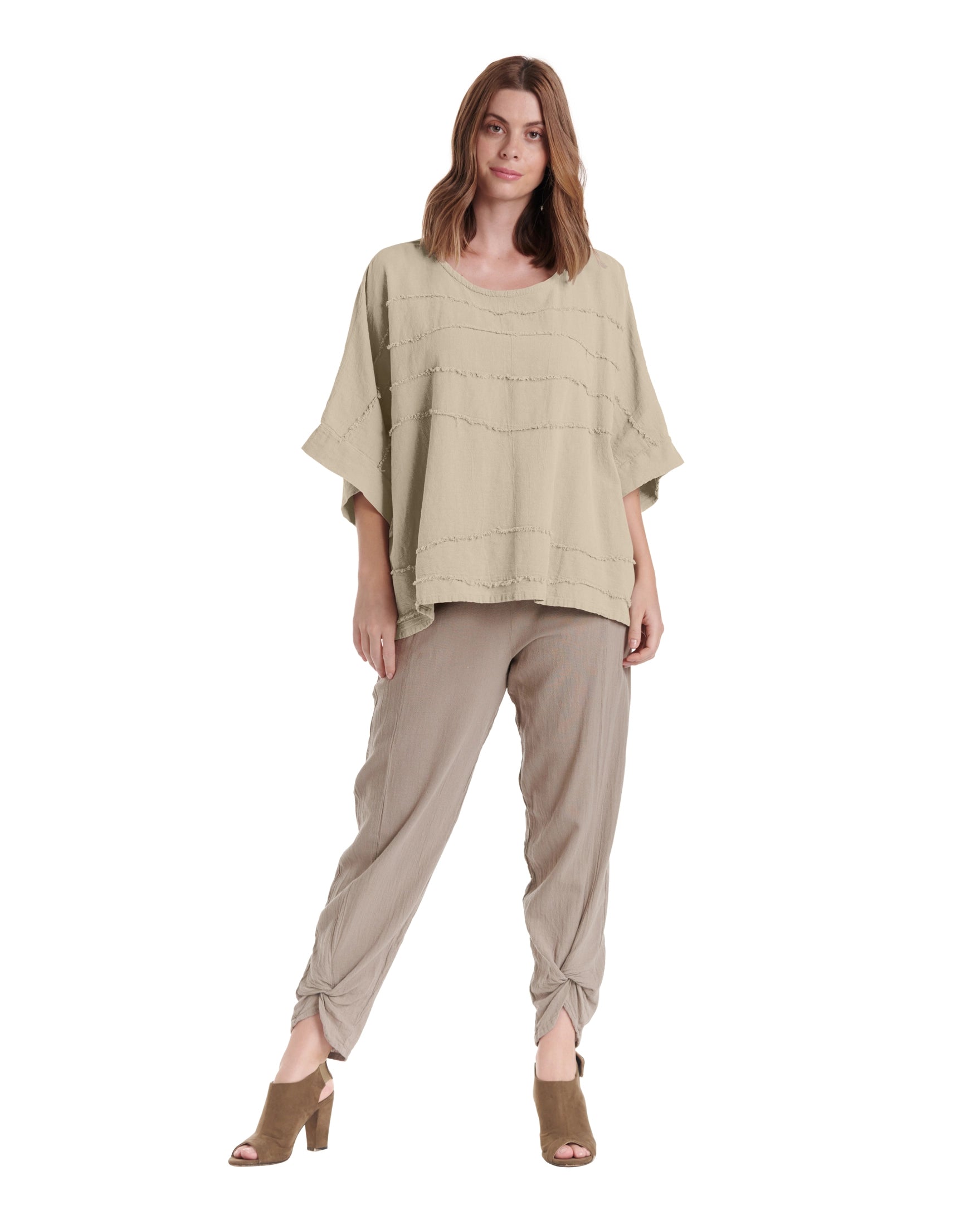 Horizon Cotton Gauze Blouse-Oh My Gauze