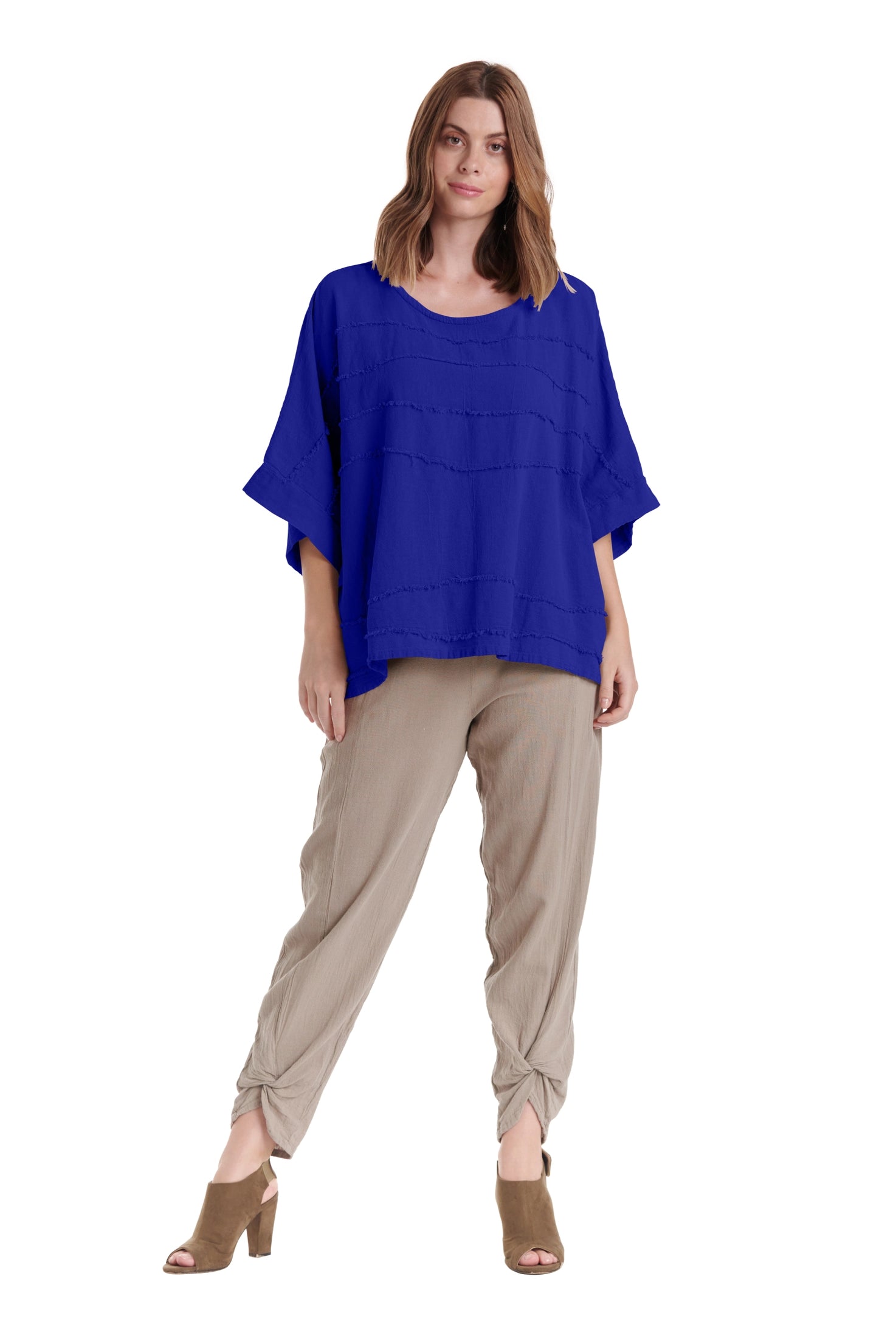 Horizon Cotton Gauze Blouse-Oh My Gauze