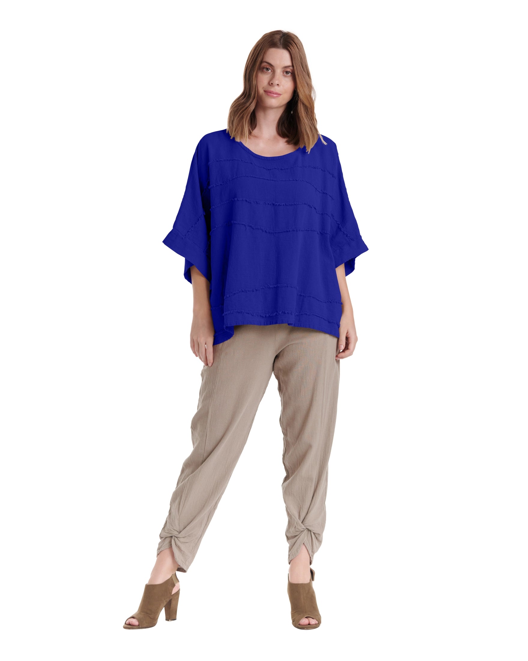 Horizon Cotton Gauze Blouse-Oh My Gauze