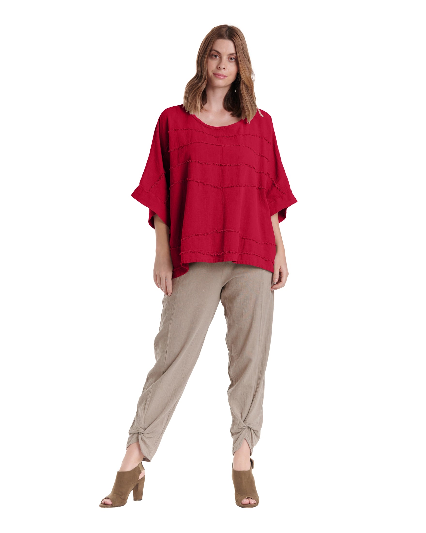 Horizon Cotton Gauze Blouse-Oh My Gauze