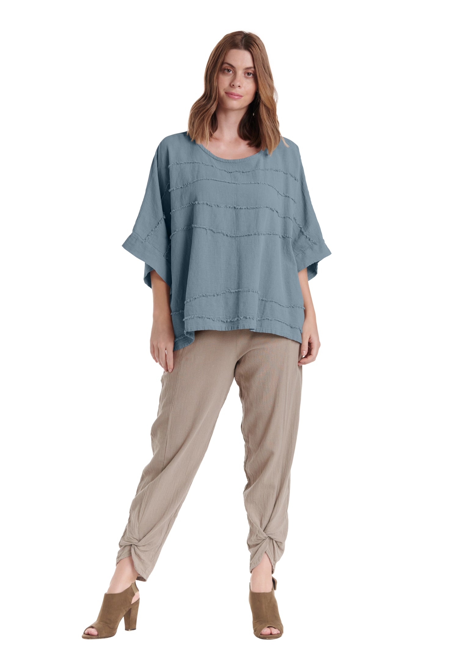 Horizon Cotton Gauze Blouse-Oh My Gauze