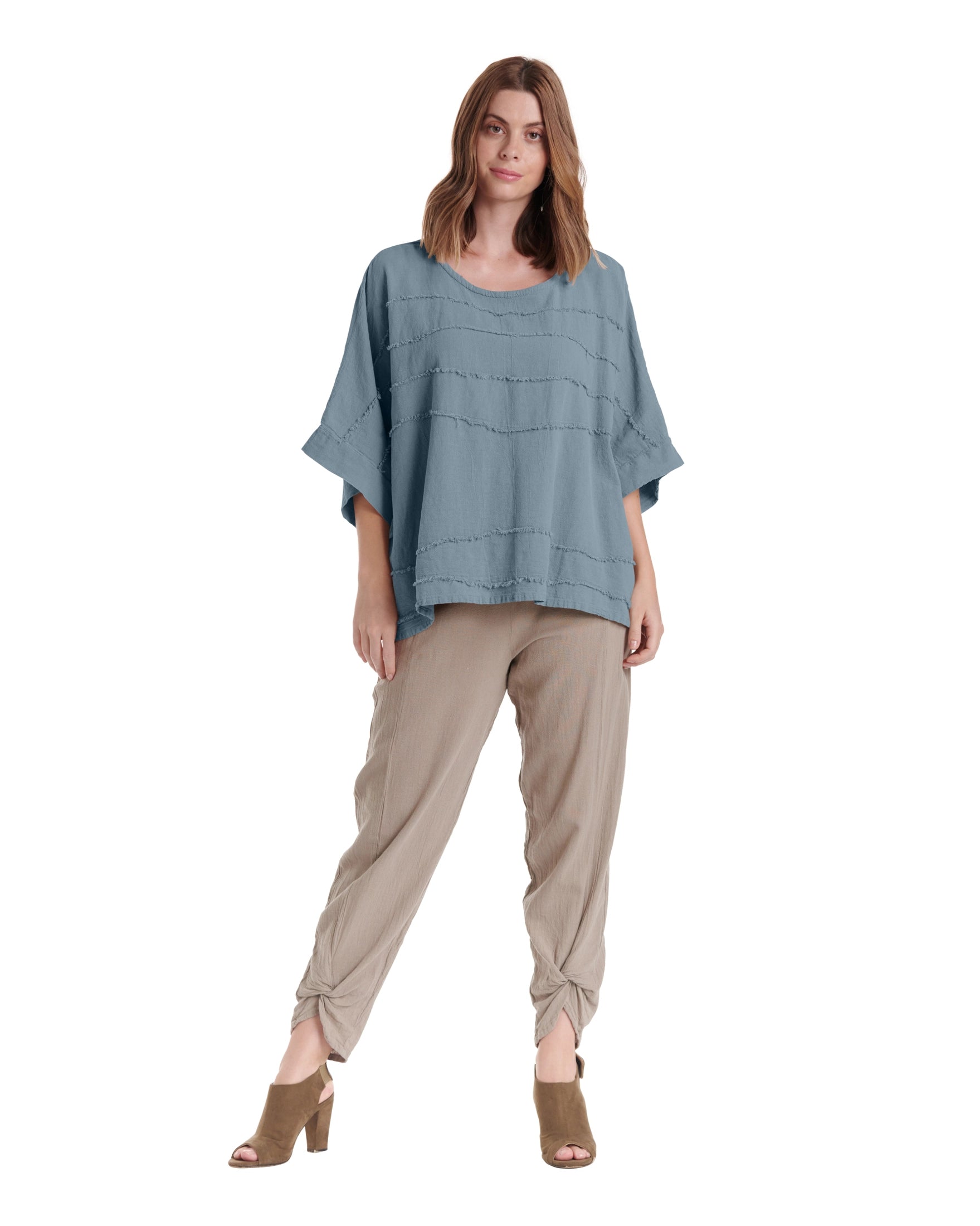 Horizon Cotton Gauze Blouse-Oh My Gauze