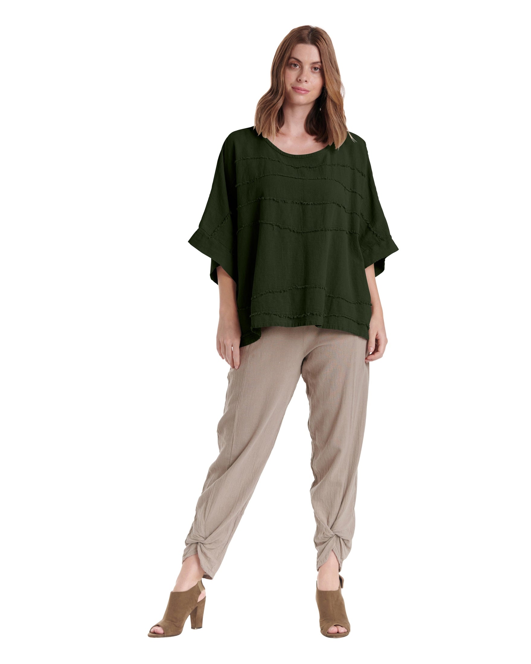Horizon Cotton Gauze Blouse-Oh My Gauze