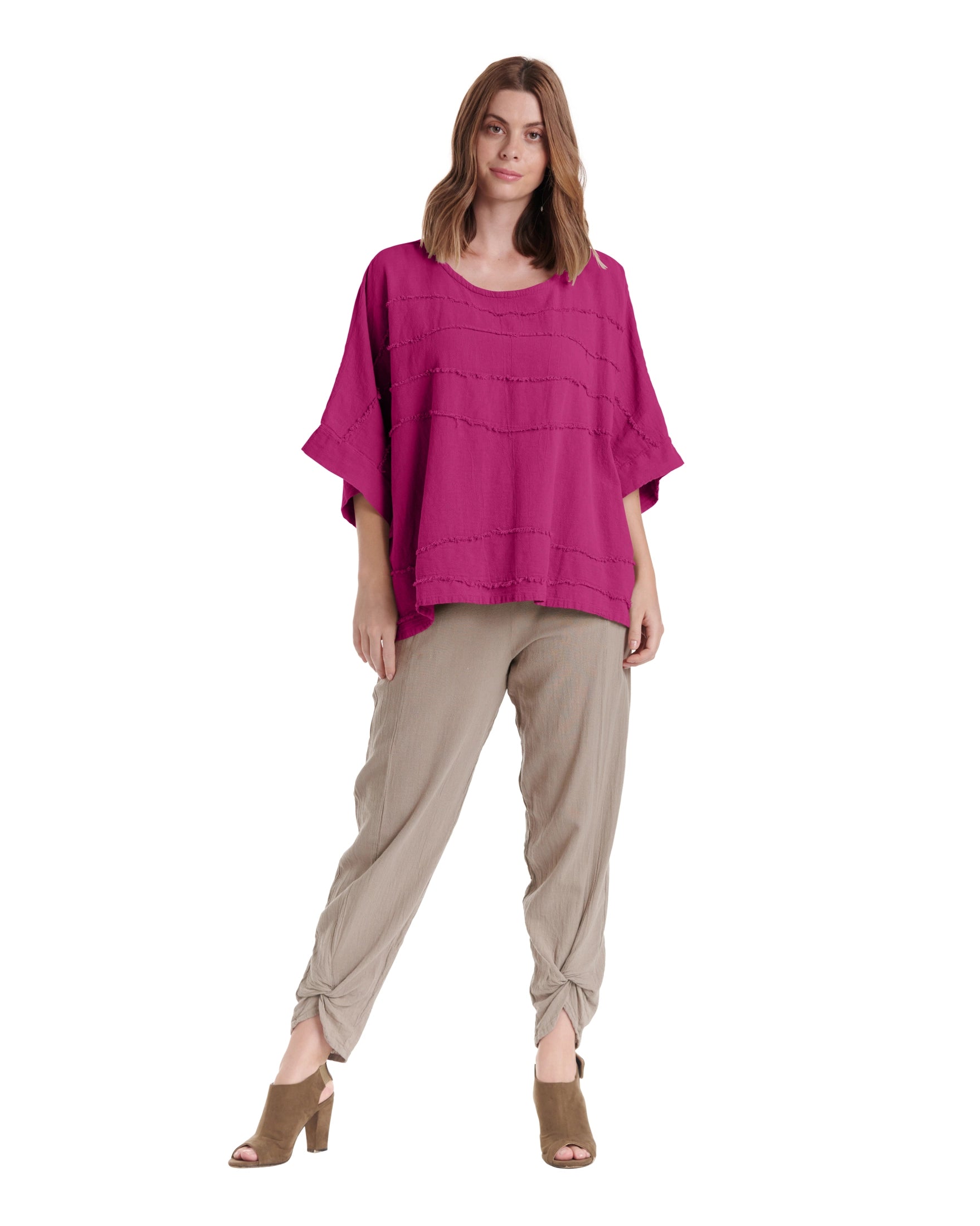 Horizon Cotton Gauze Blouse-Oh My Gauze