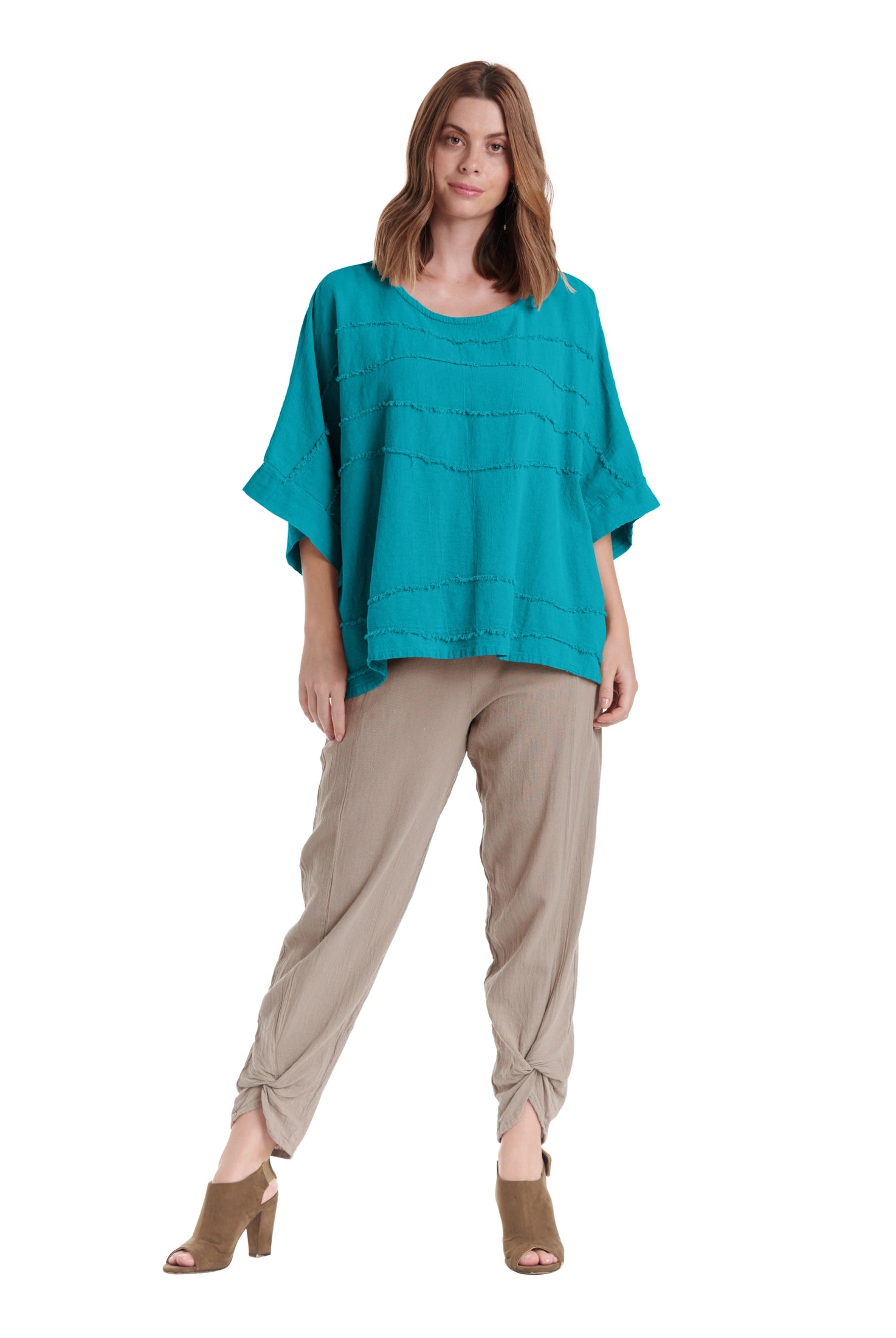 Horizon Cotton Gauze Blouse-Oh My Gauze