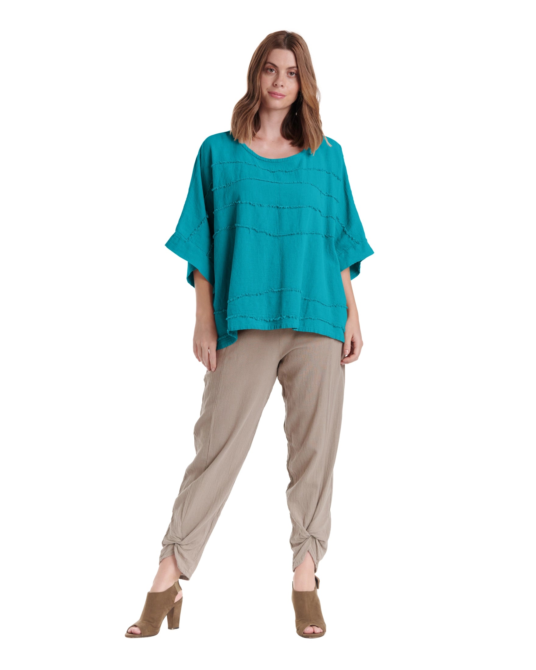 Horizon Cotton Gauze Blouse-Oh My Gauze