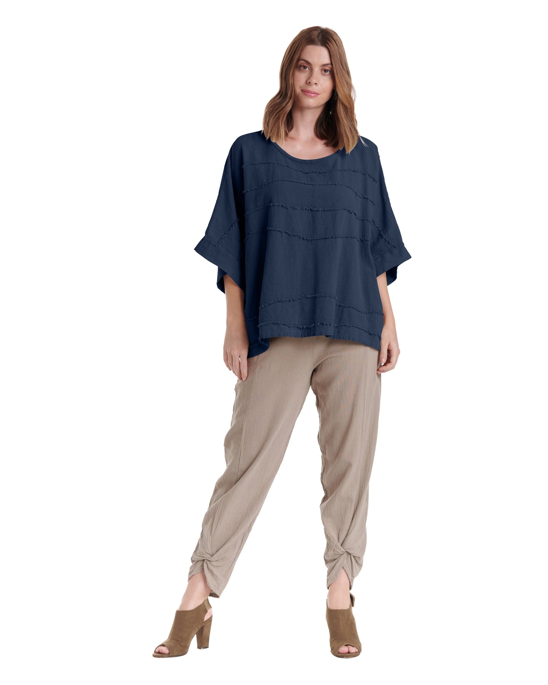 Horizon Cotton Gauze Blouse-Oh My Gauze