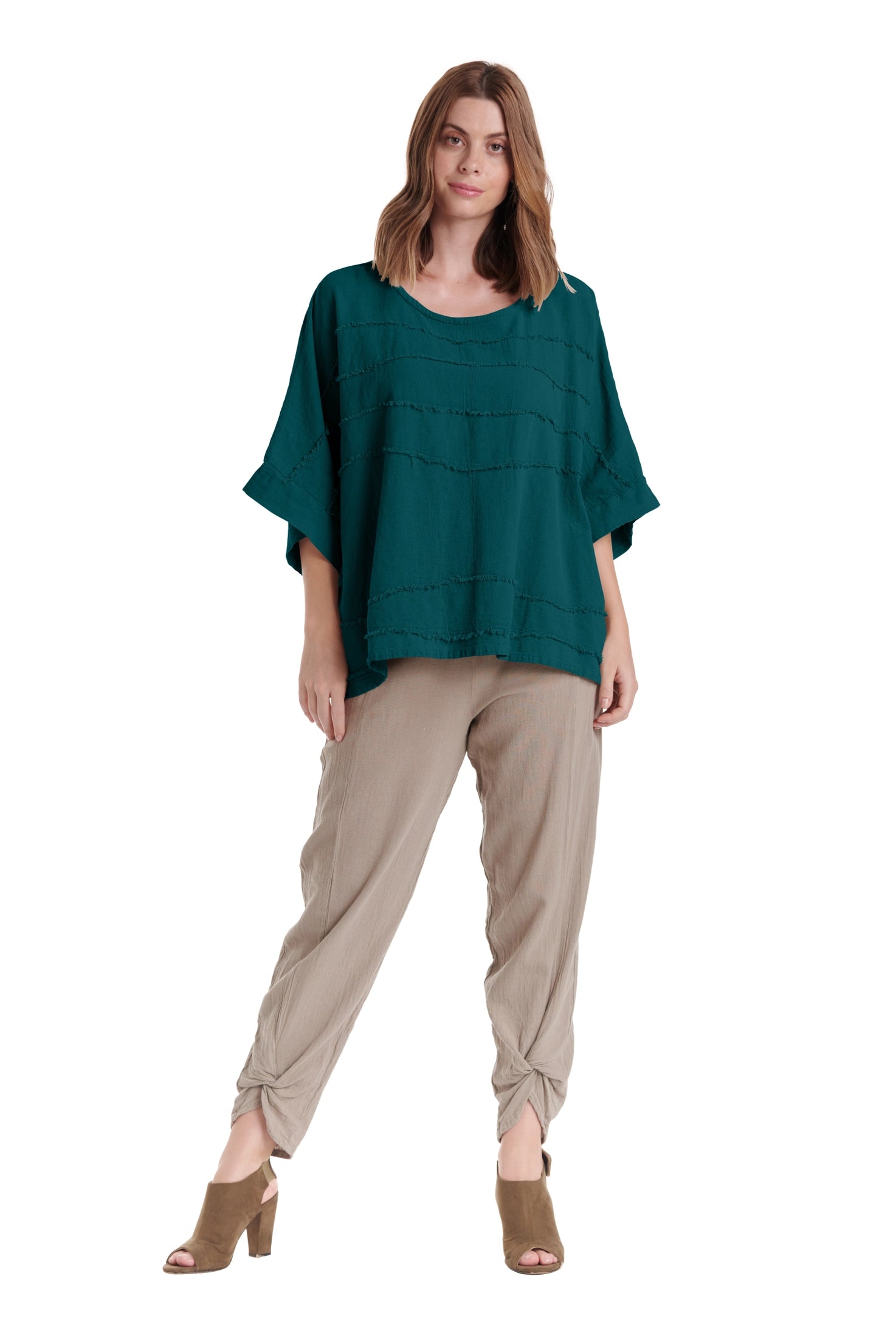 Horizon Cotton Gauze Blouse-Oh My Gauze