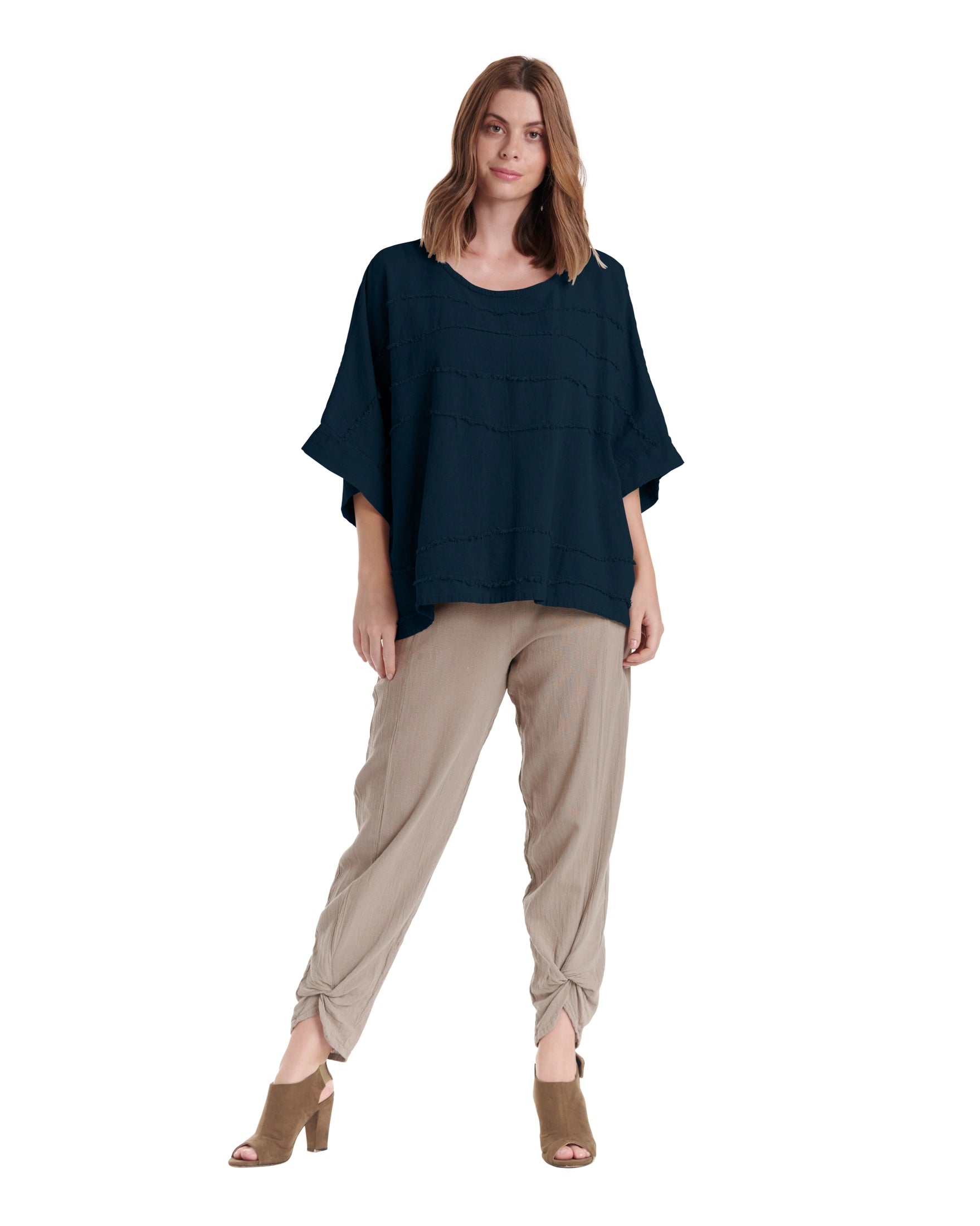Horizon Cotton Gauze Blouse-Oh My Gauze