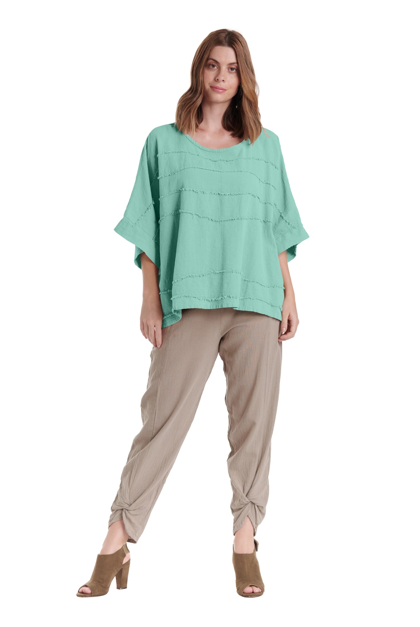 Horizon Cotton Gauze Blouse-Oh My Gauze