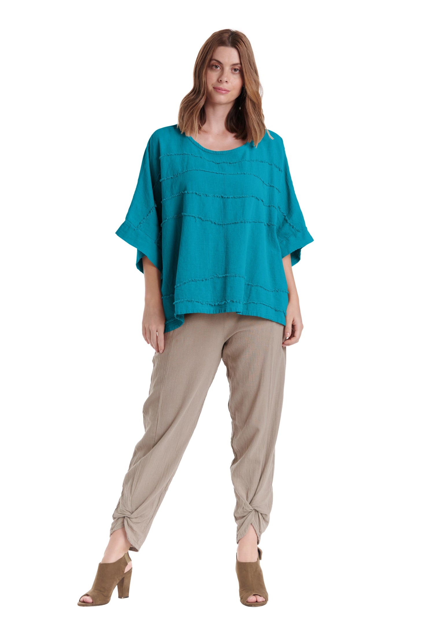Horizon Cotton Gauze Blouse-Oh My Gauze