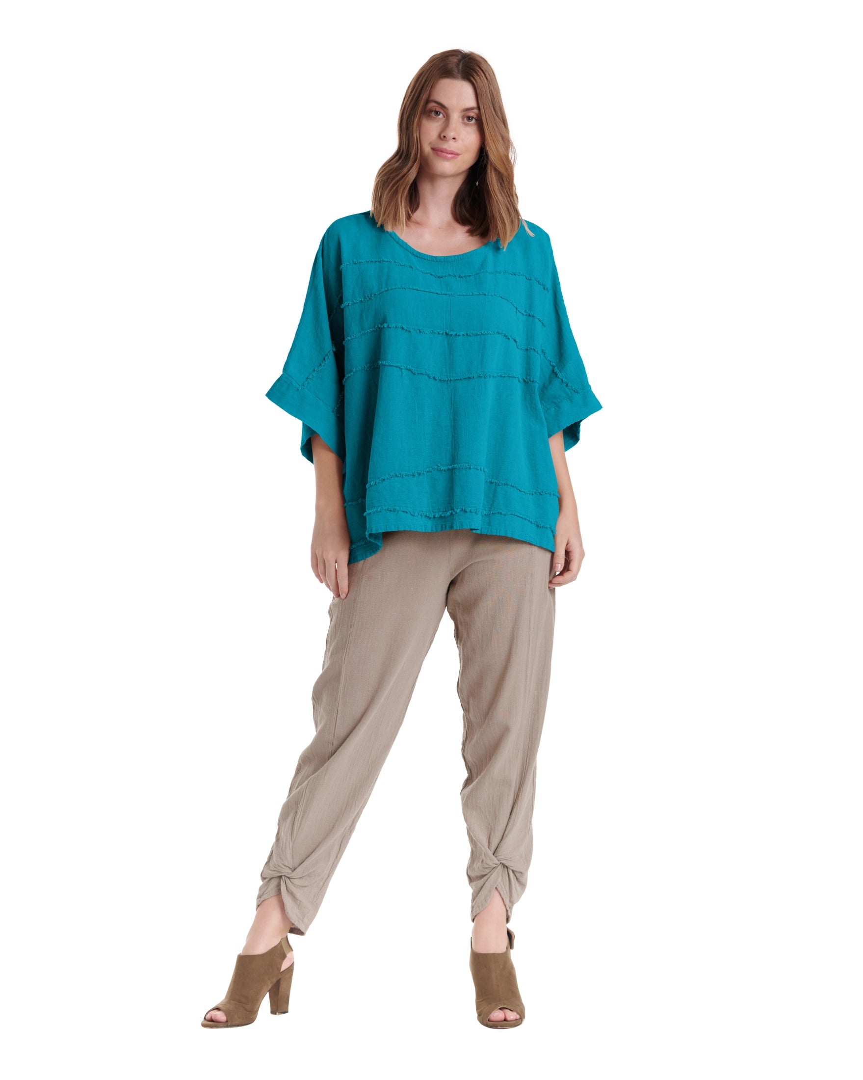 Horizon Cotton Gauze Blouse-Oh My Gauze