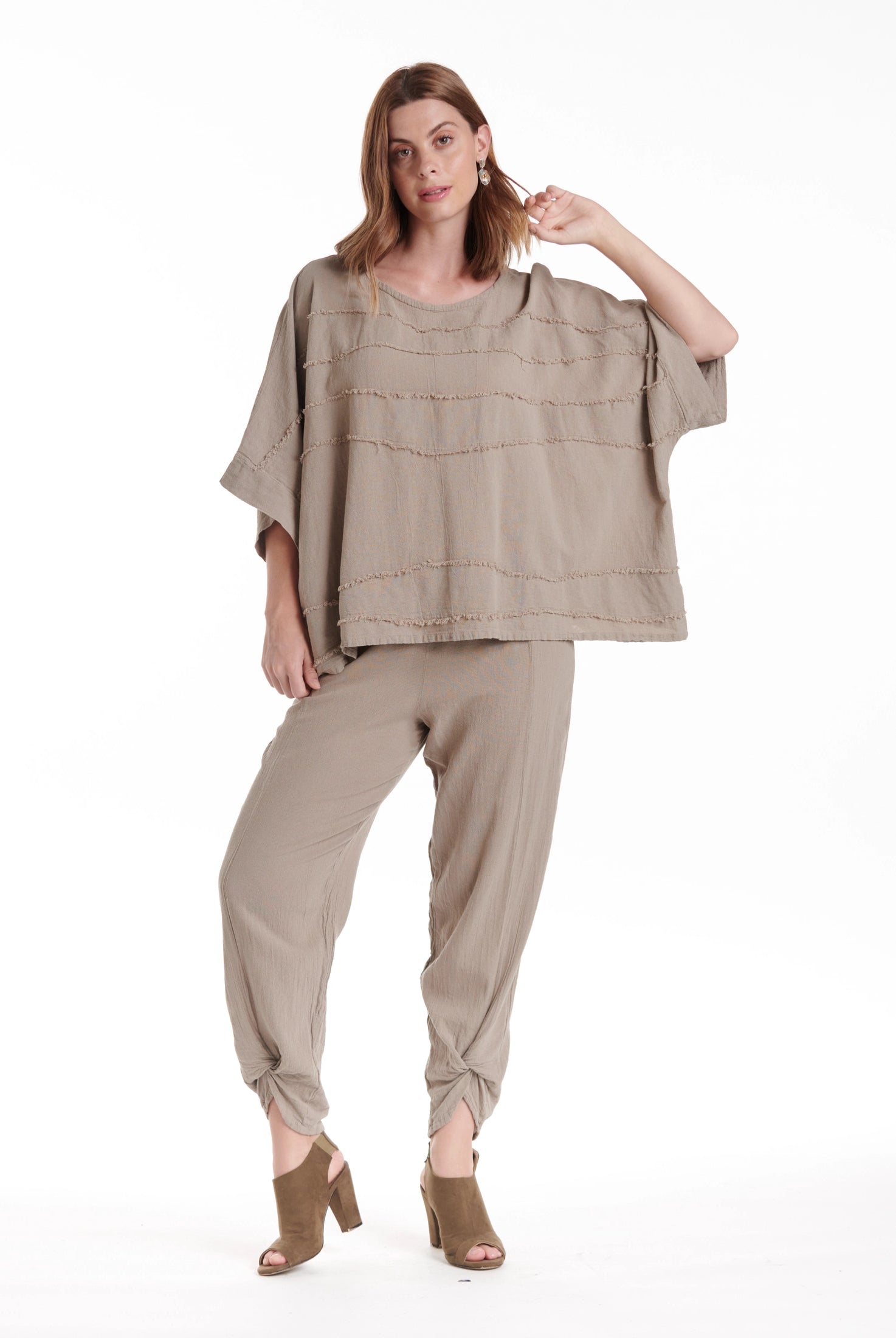 Horizon Cotton Gauze Blouse-Oh My Gauze