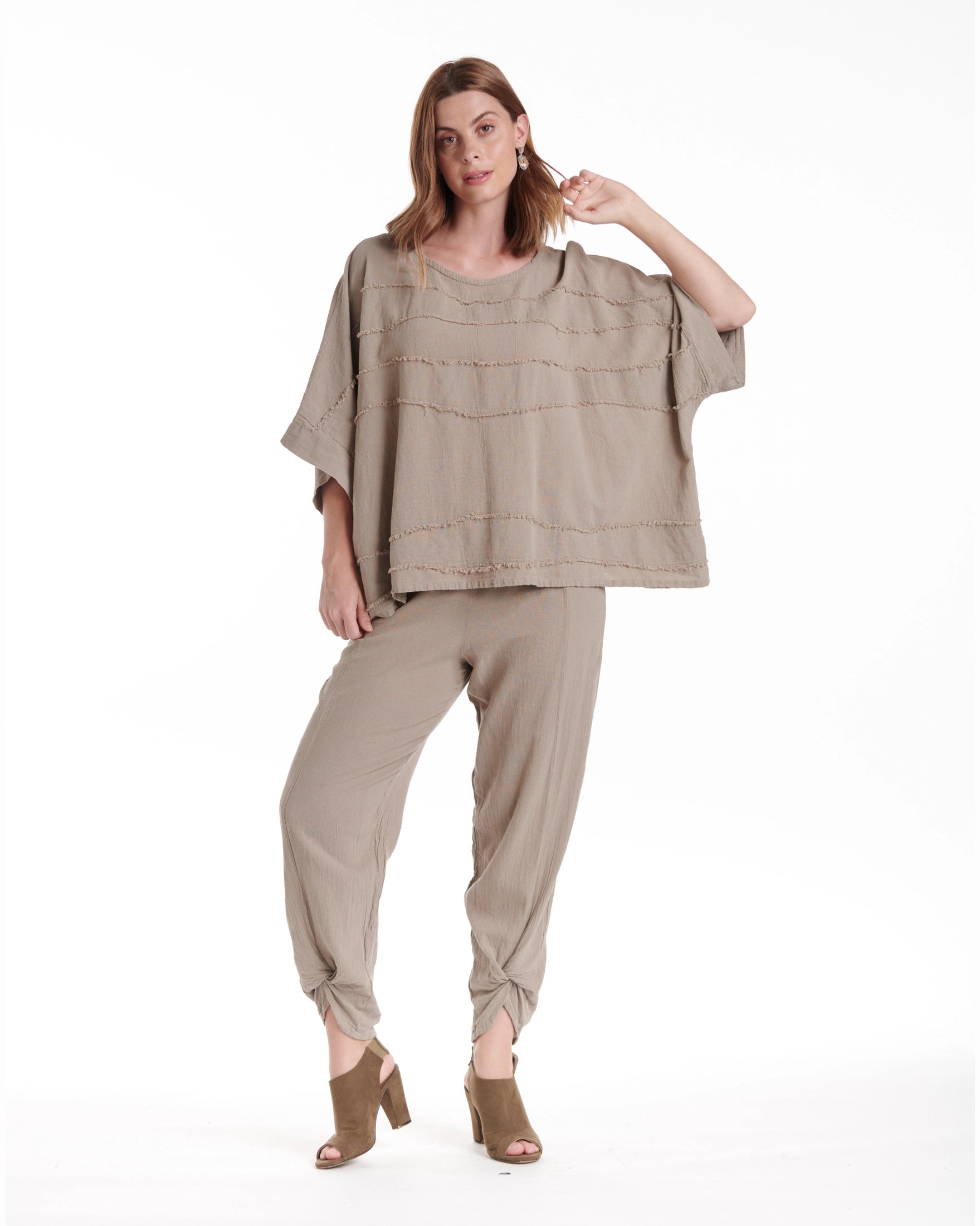 Horizon Cotton Gauze Blouse-Oh My Gauze
