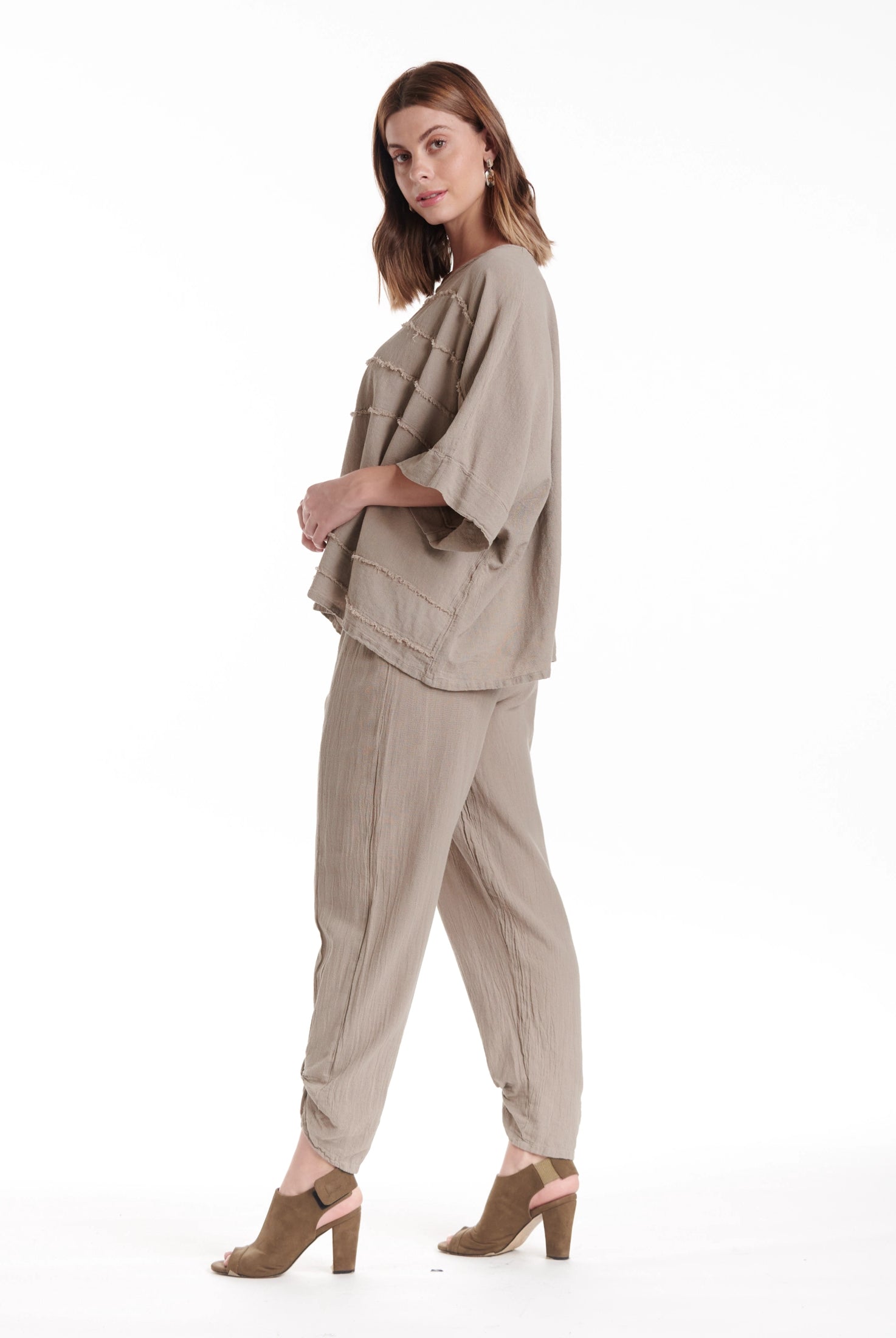 Horizon Cotton Gauze Blouse-Oh My Gauze