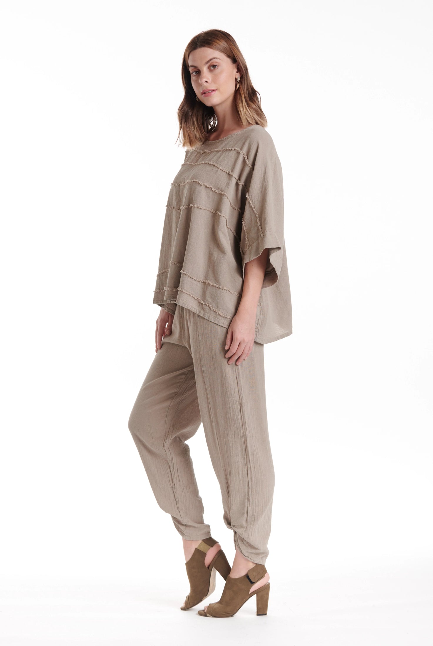 Horizon Cotton Gauze Blouse-Oh My Gauze