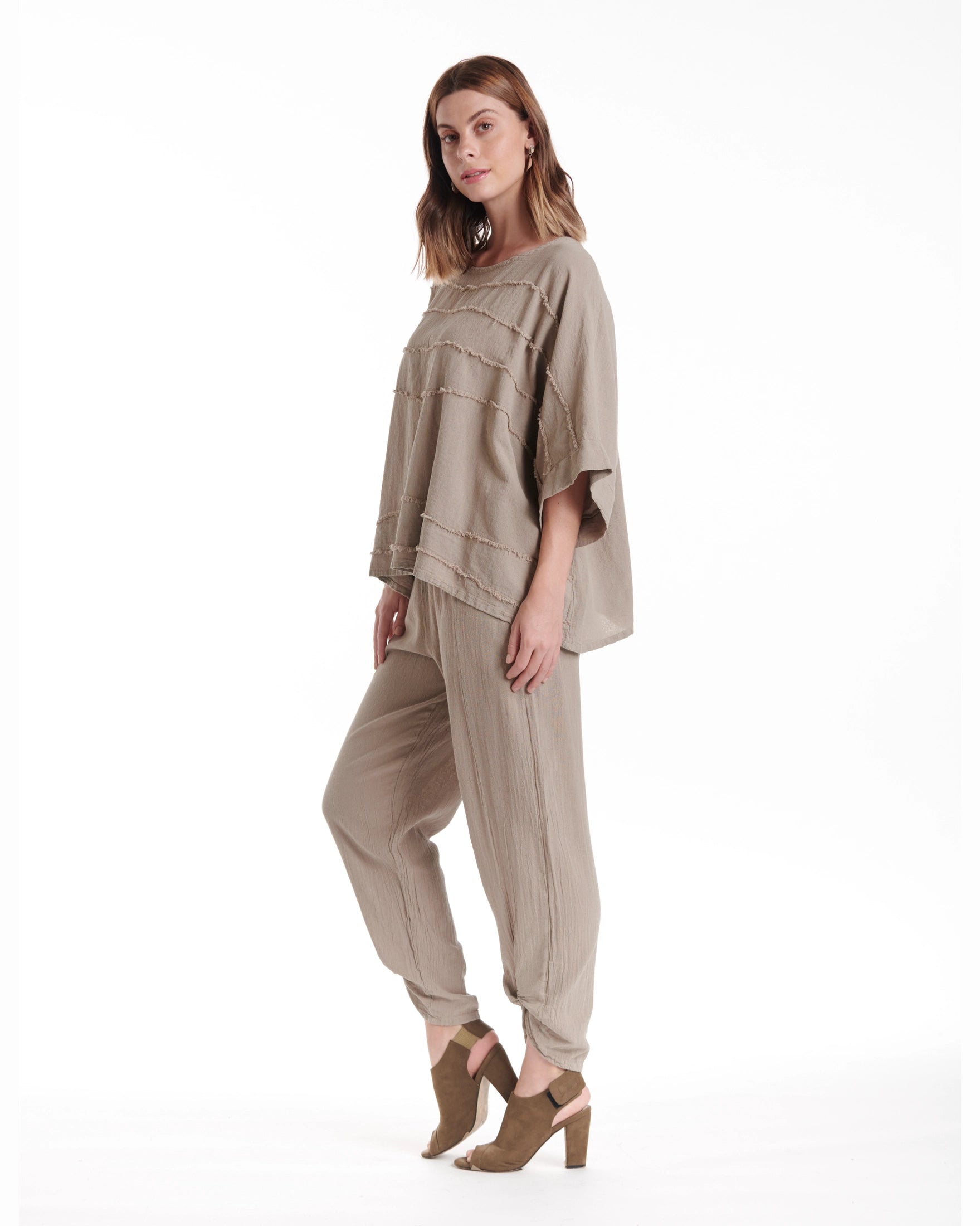 Horizon Cotton Gauze Blouse-Oh My Gauze