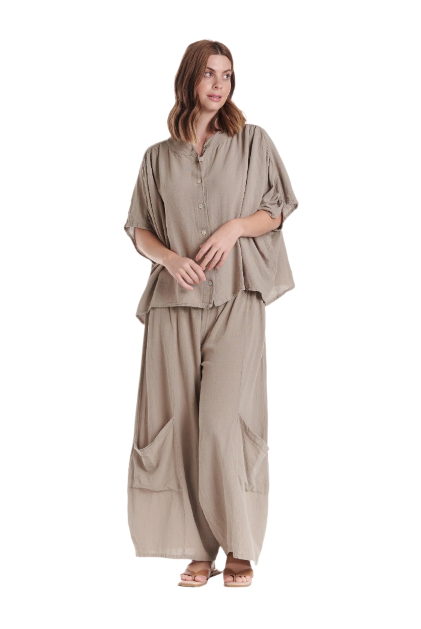 Ines Cotton Gauze Blouse – New Arrival-Oh My Gauze