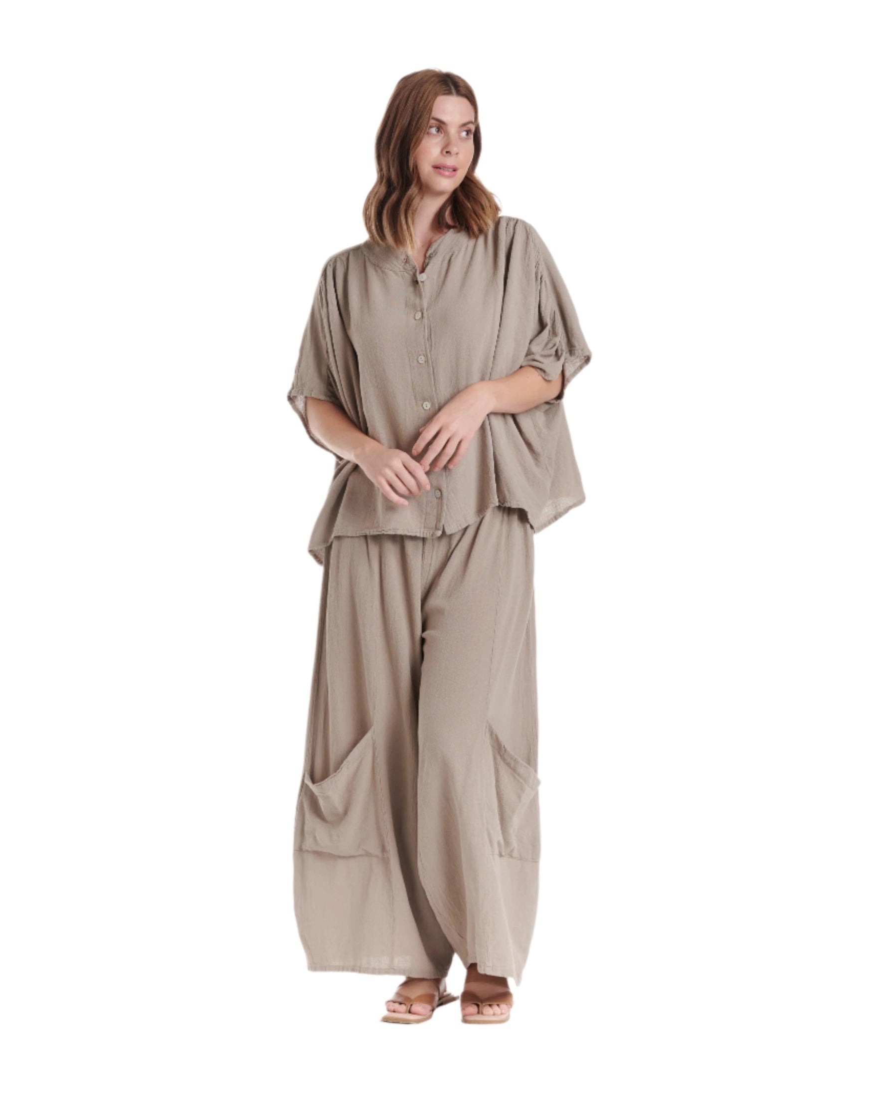 Ines Cotton Gauze Blouse – New Arrival-Oh My Gauze