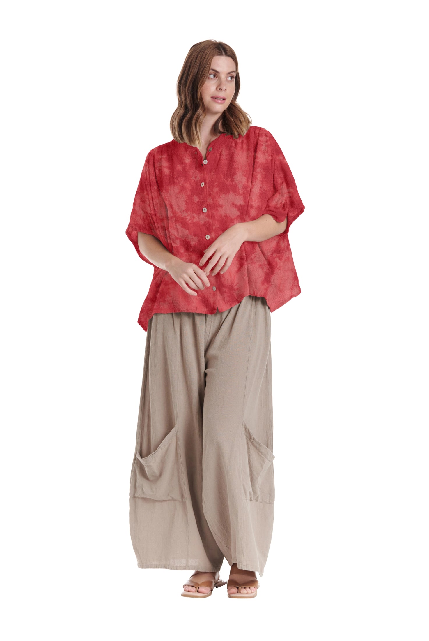 Ines Cotton Gauze Blouse – New Arrival-Oh My Gauze