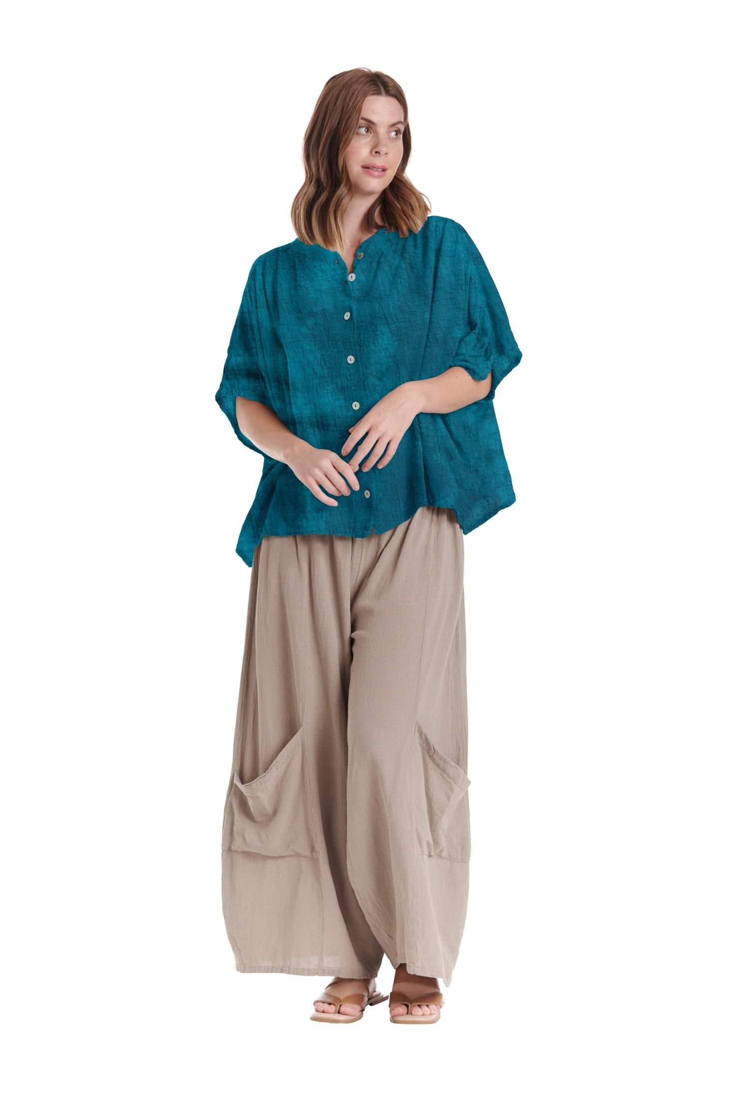 Ines Cotton Gauze Blouse – New Arrival-Oh My Gauze