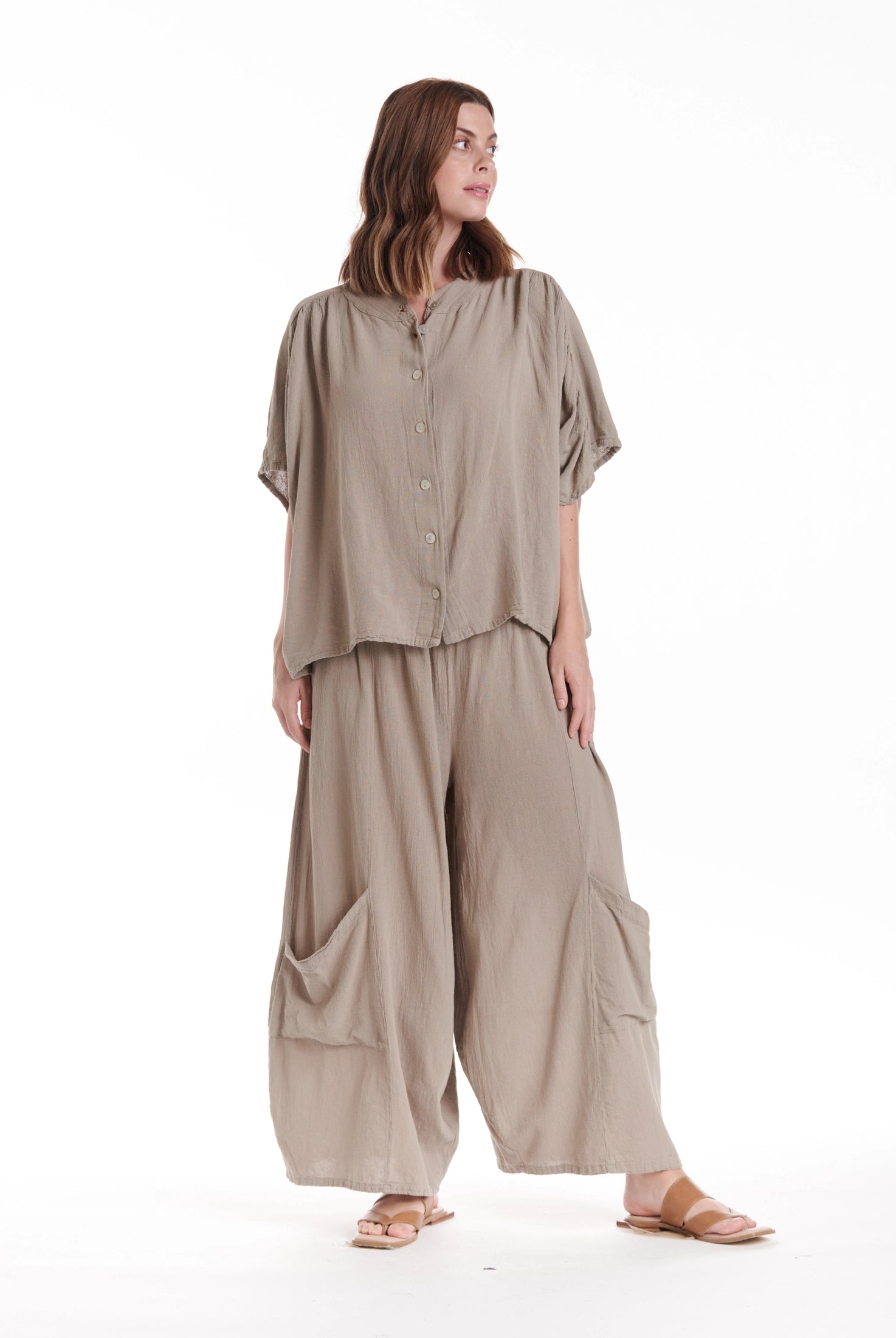 Ines Cotton Gauze Blouse – New Arrival-Oh My Gauze