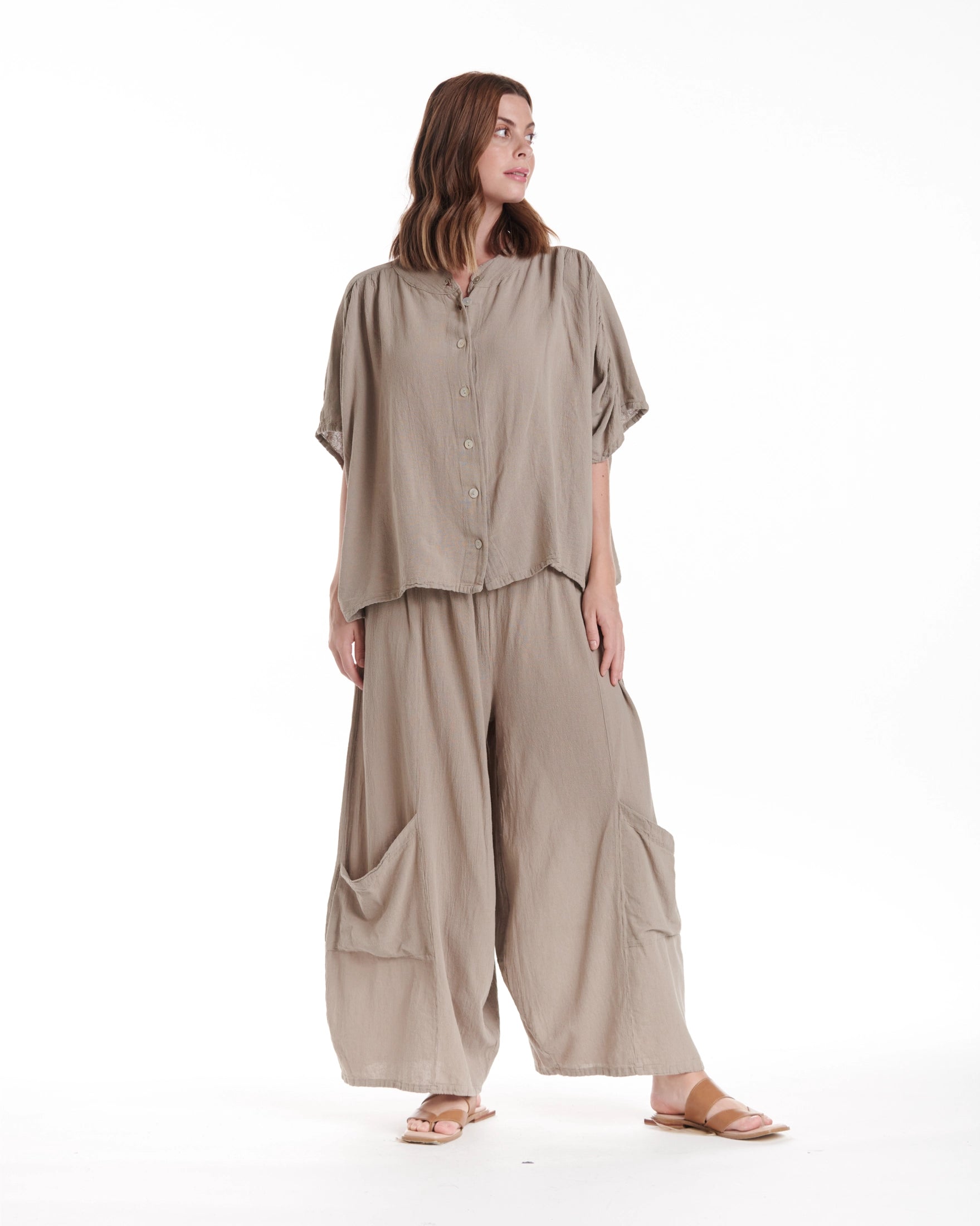 Ines Cotton Gauze Blouse – New Arrival-Oh My Gauze