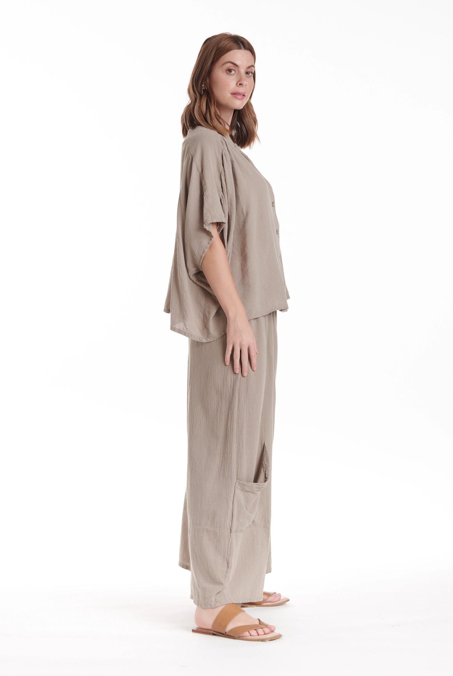 Ines Cotton Gauze Blouse – New Arrival-Oh My Gauze