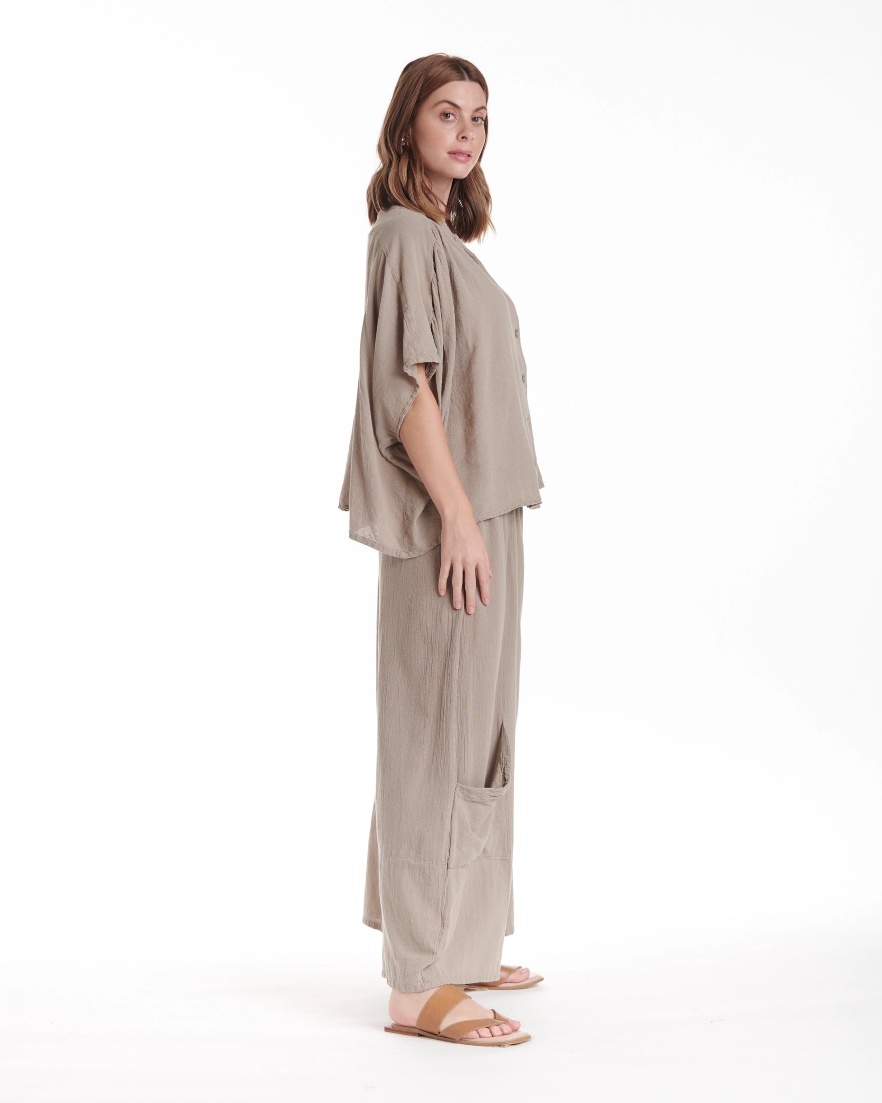 Ines Cotton Gauze Blouse – New Arrival-Oh My Gauze