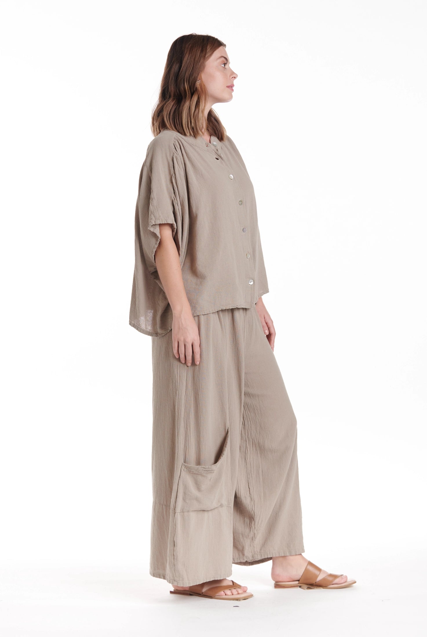 Ines Cotton Gauze Blouse – New Arrival-Oh My Gauze