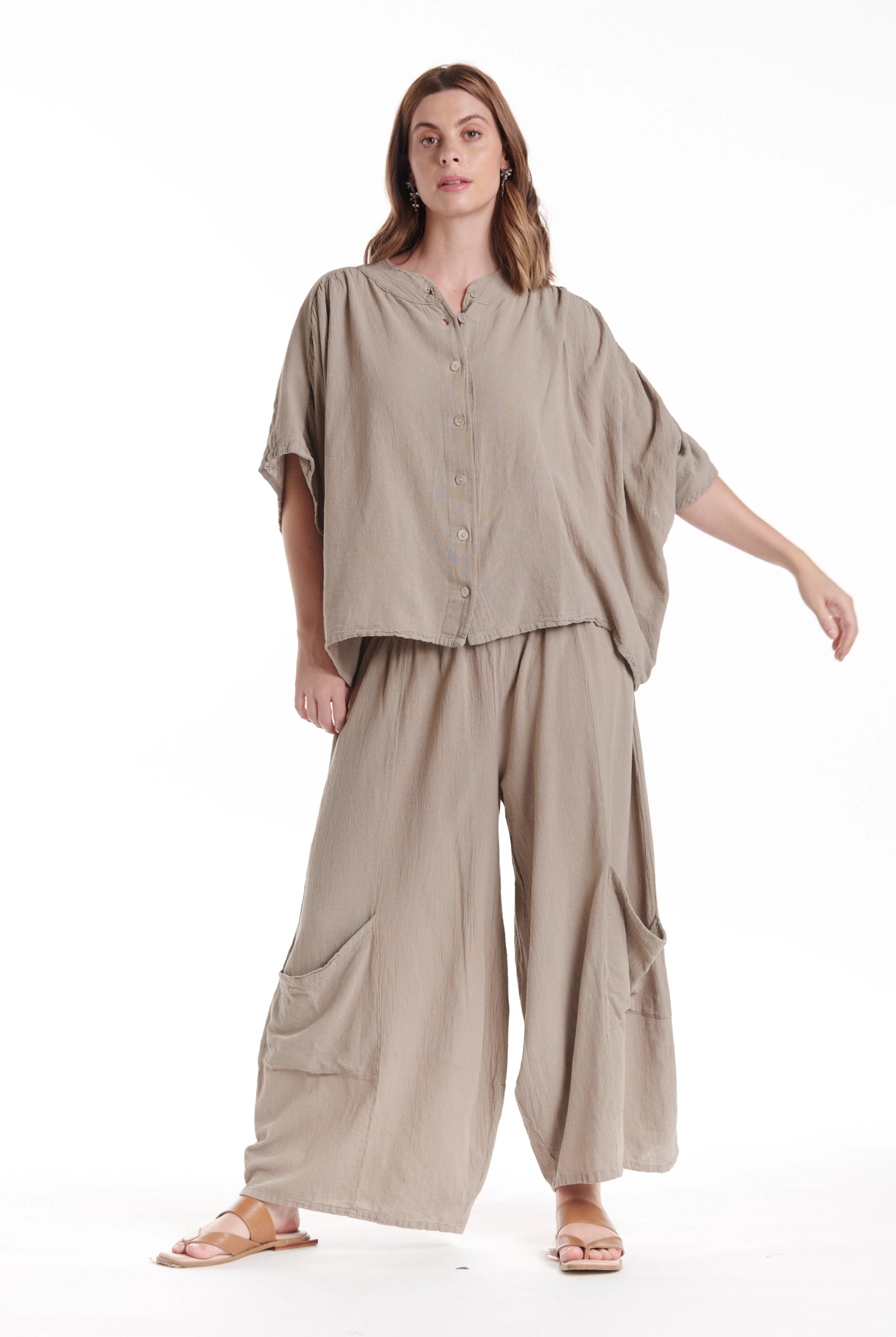 Ines Cotton Gauze Blouse – New Arrival-Oh My Gauze