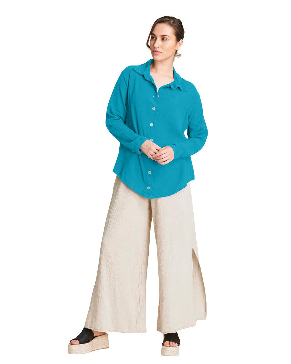 Josephine Cotton Gauze Blouse – Final Sale-Oh My Gauze