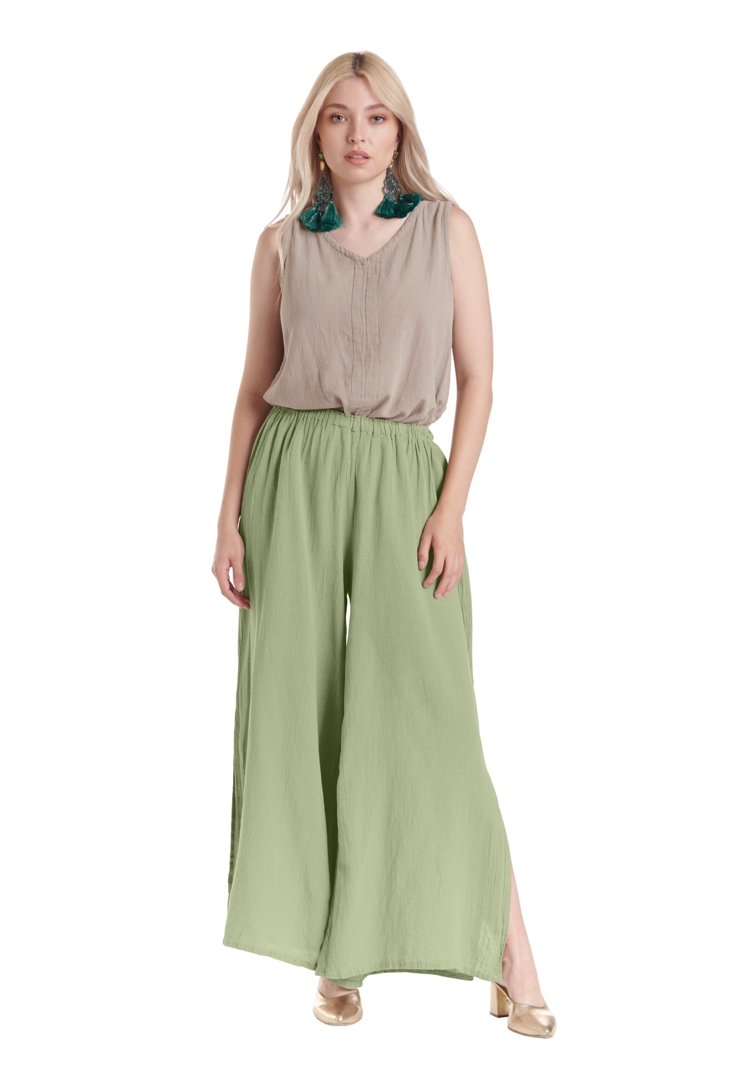 Kate Cotton Gauze Pants-Oh My Gauze