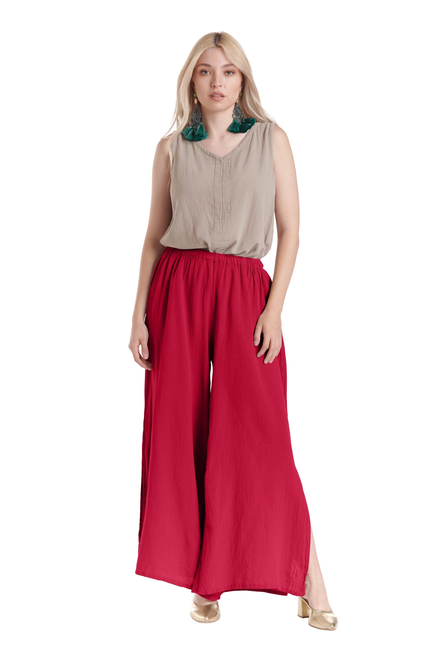 Kate Cotton Gauze Pants-Oh My Gauze