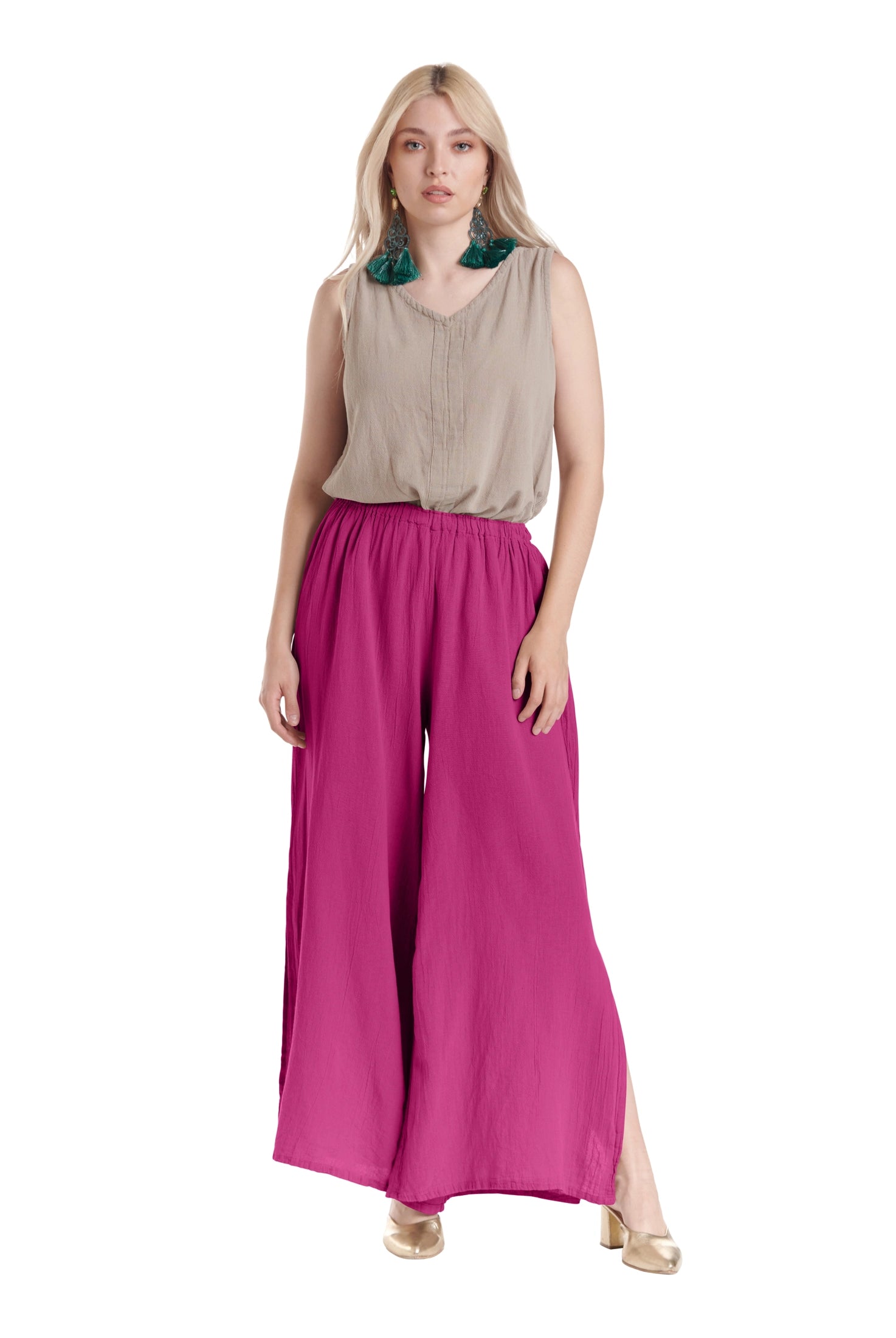 Kate Cotton Gauze Pants-Oh My Gauze