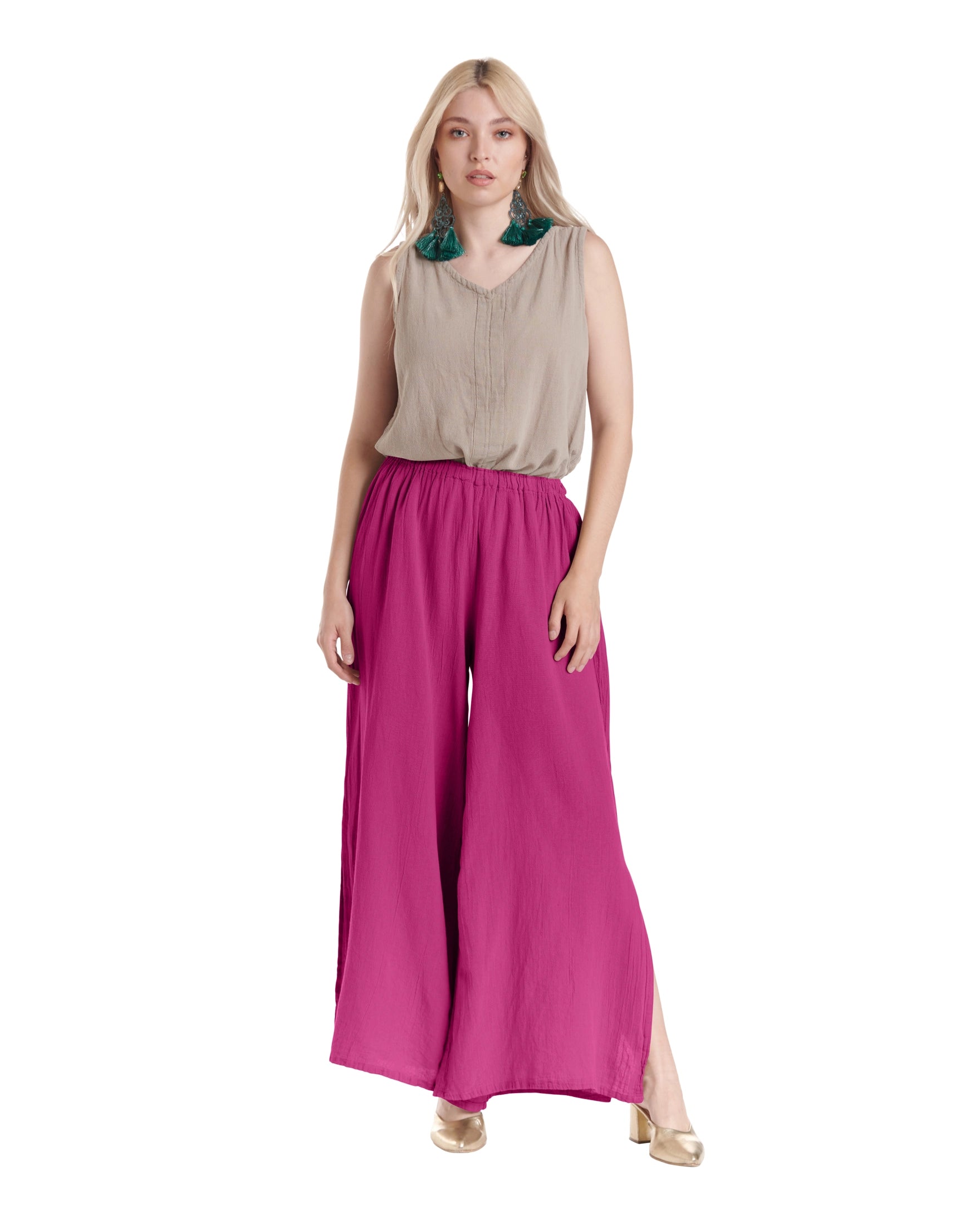 Kate Cotton Gauze Pants-Oh My Gauze