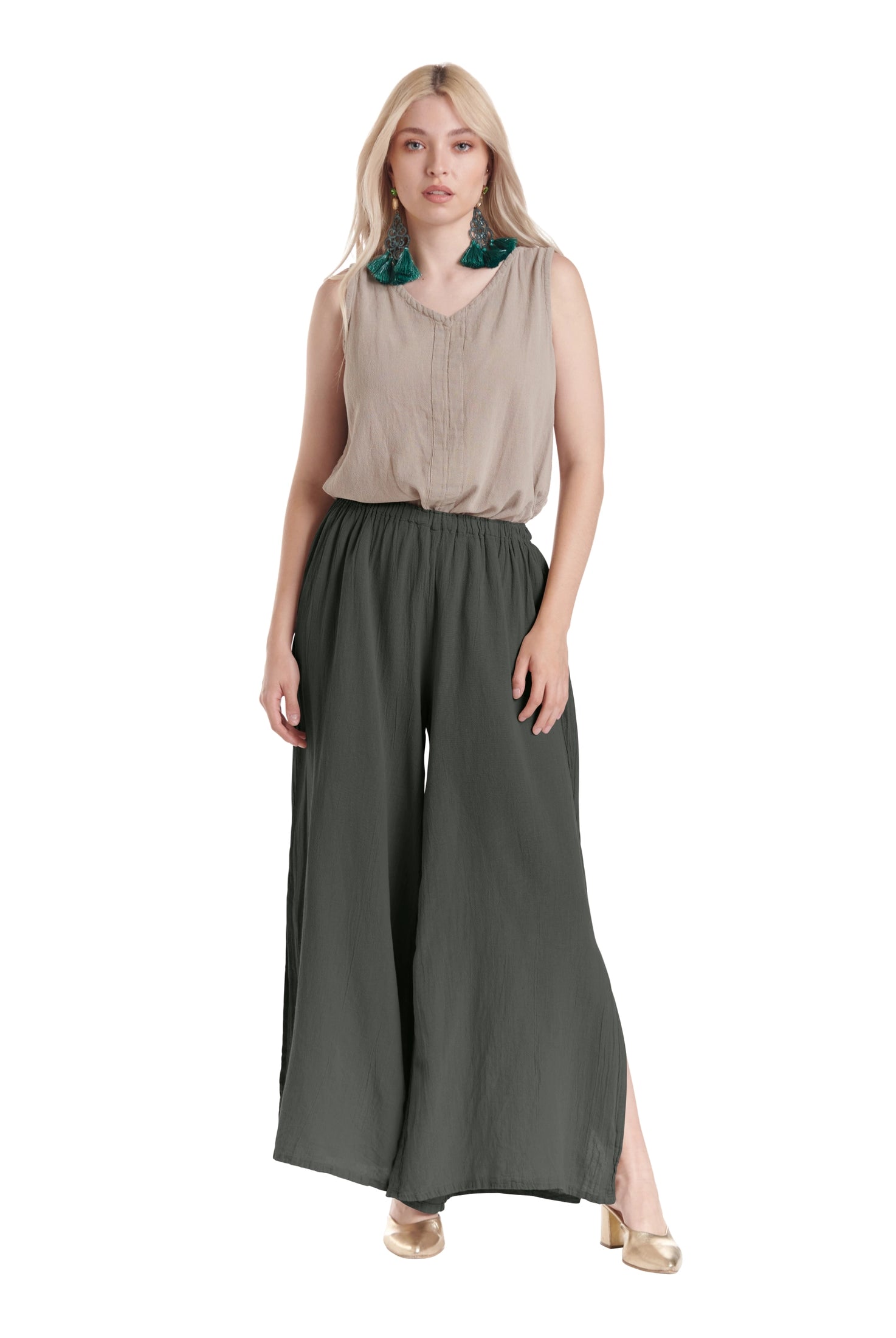 Kate Cotton Gauze Pants-Oh My Gauze