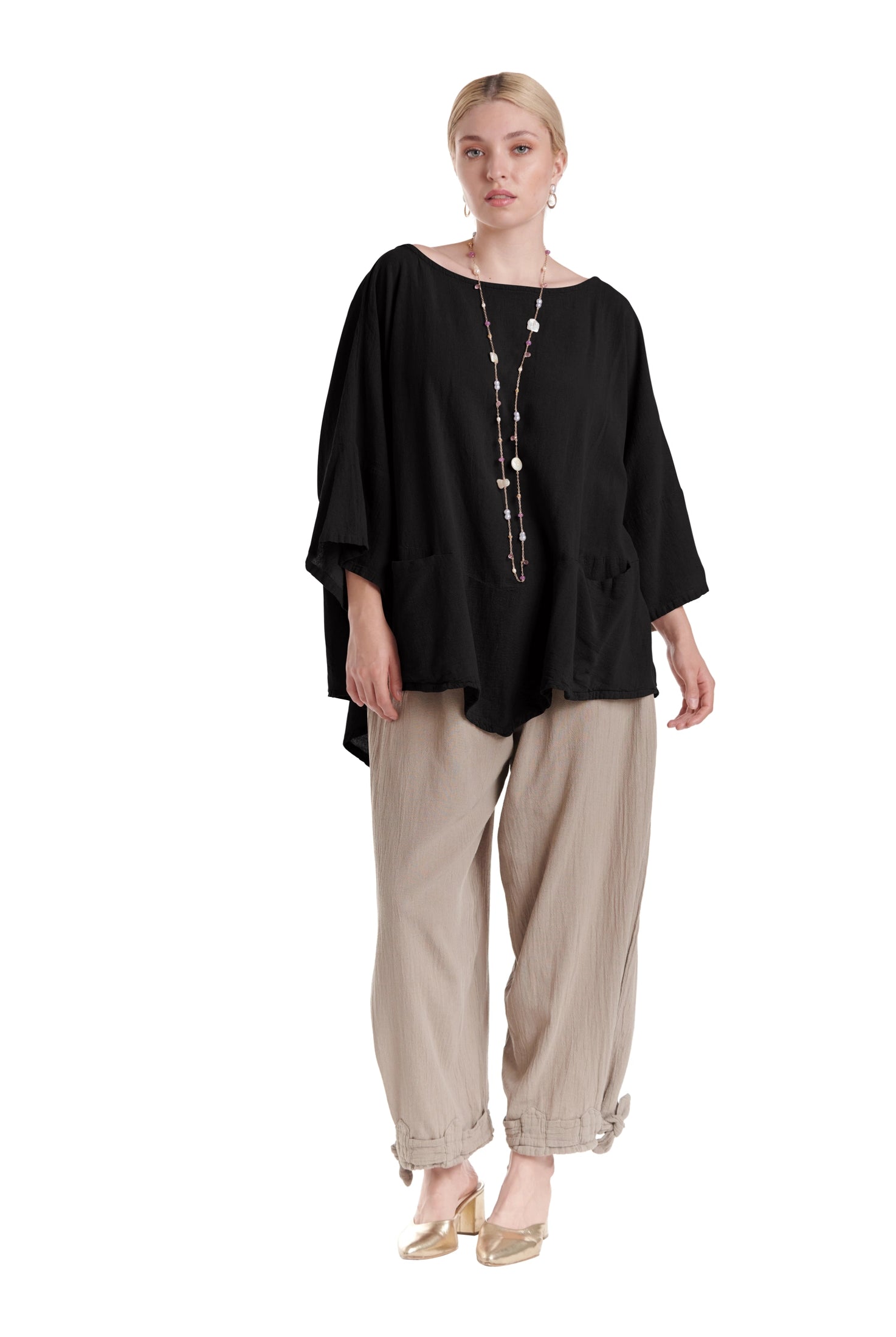 Kitty Cotton Gauze Blouse-Oh My Gauze