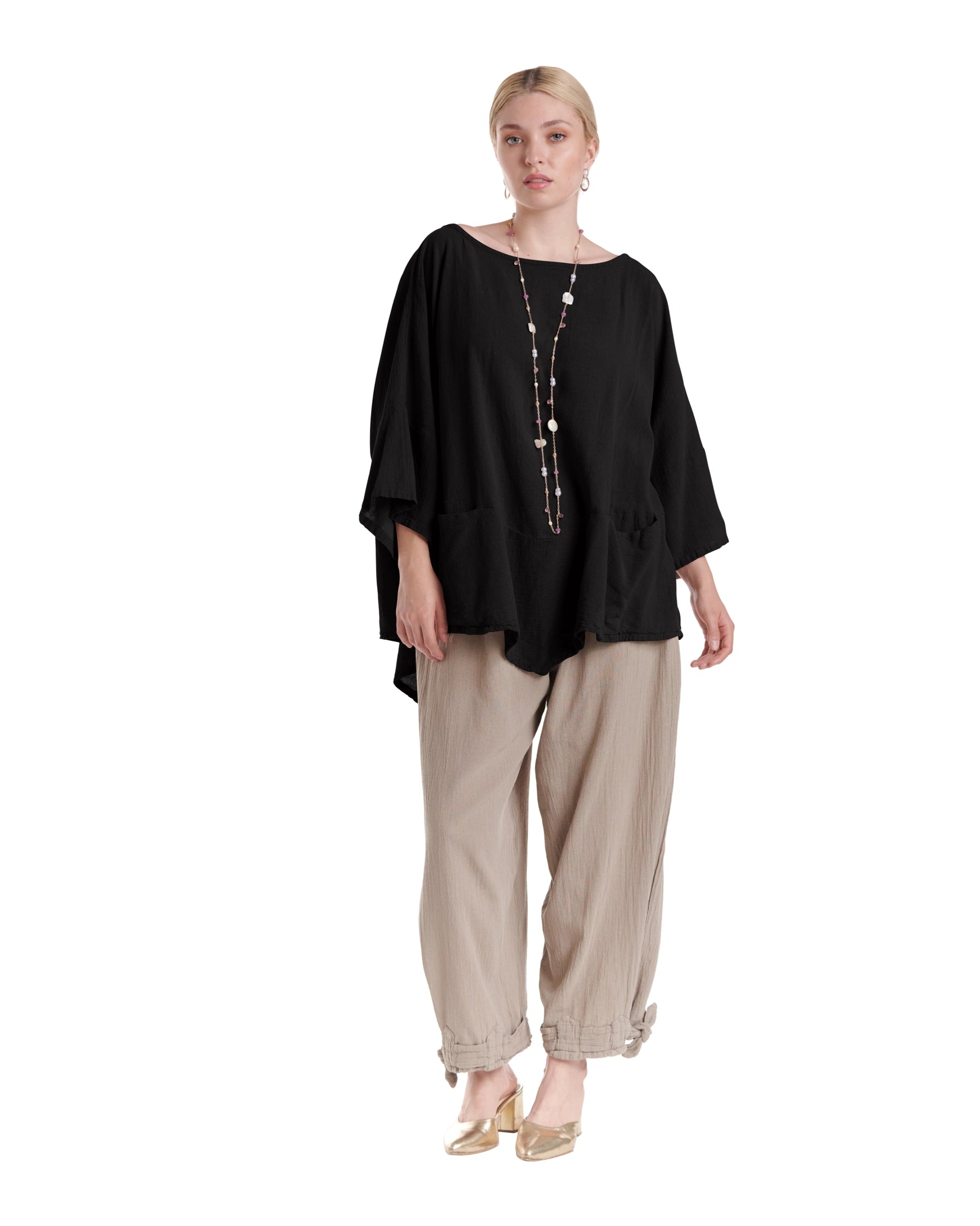 Kitty Cotton Gauze Blouse-Oh My Gauze